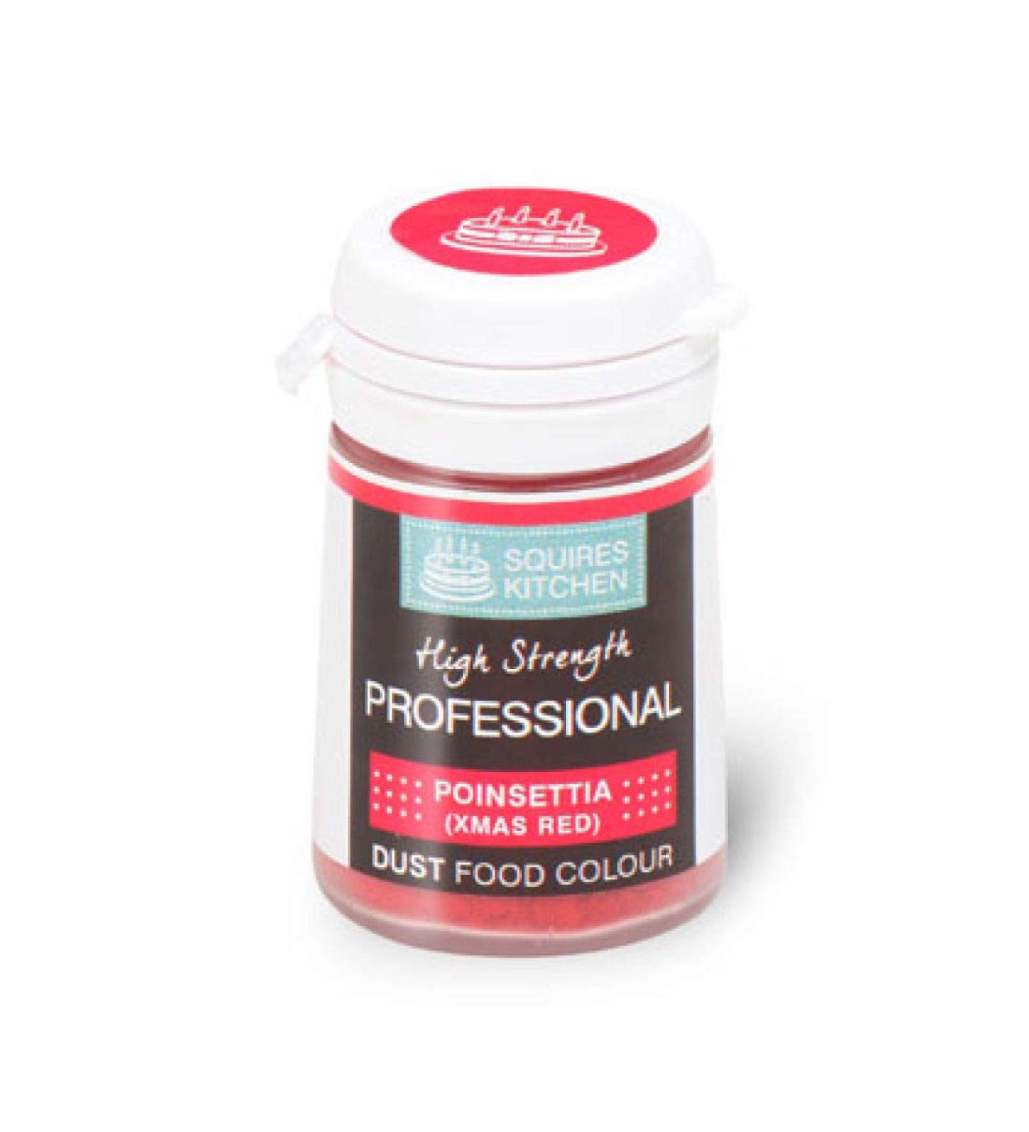 Professional Food Colour Dust Poinsettia Xmas Red 4g