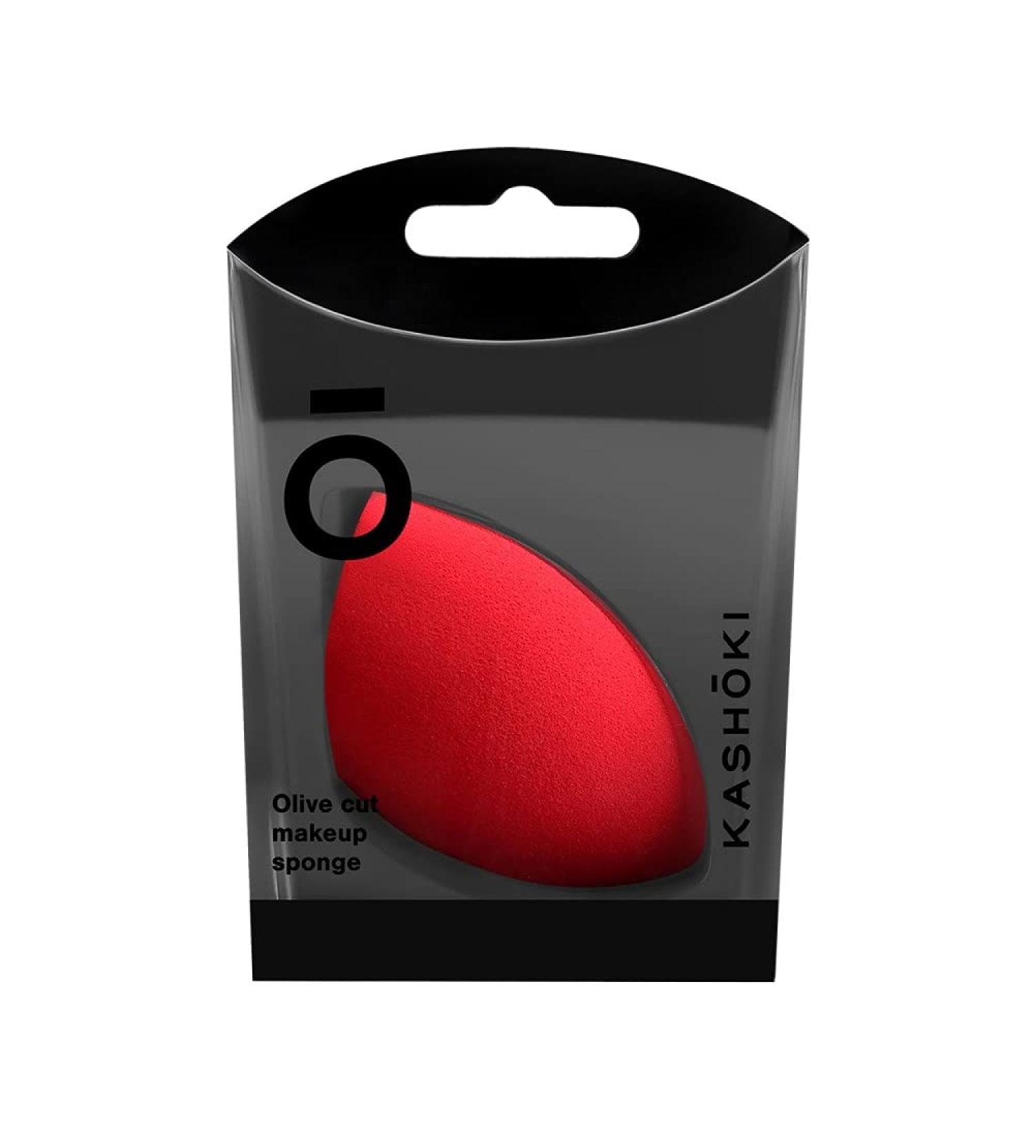 TB TOOLS FOR BEAUTY T4B KASH KI OLIVE CUT Makeup Sponge - Latex-Free Plastic-Free Red Foundation Applicator for Flawless Skin - Buy Online on SooperMarket.com