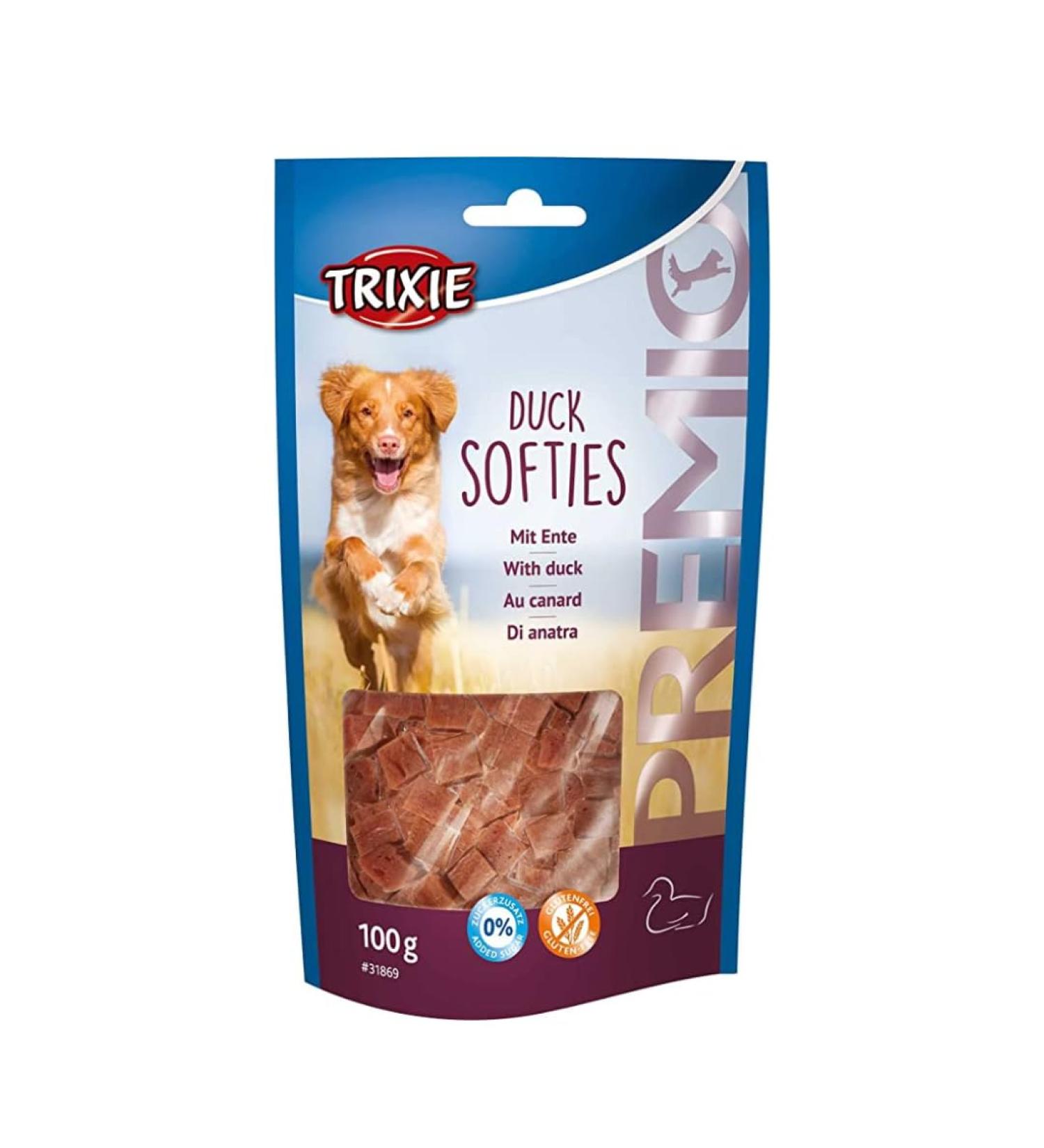 Trixie Premio Duck Softies 100g - Gluten-Free Grain-Free Dog Treats | Premium Training Rewards - Buy Online on SooperMarket.com