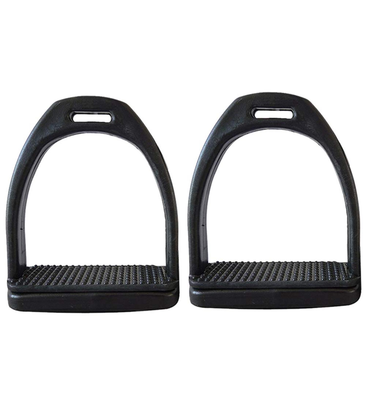 LYXMY Horse Stirrups 1 Pair Lightweight Wide Track Horse Riding Stirrup with Non-slip Rubber Pad Equestrian Supplies for CHIldren or Adults - Buy Online on SooperMarket.com