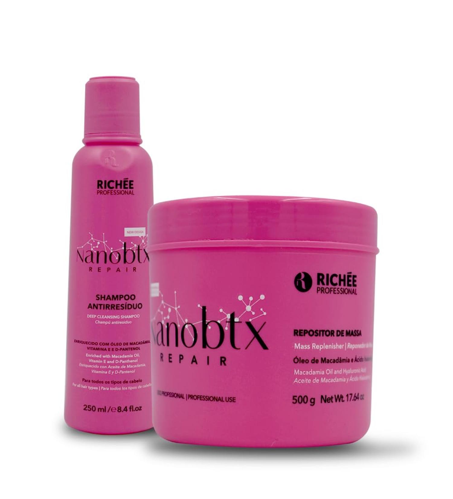 Rich e NanoBtx Repair Mass Replenisher with Hyaluronic Acid - 500g | Best International Shipping & Hair Repair Solution - Buy Online on SooperMarket.com