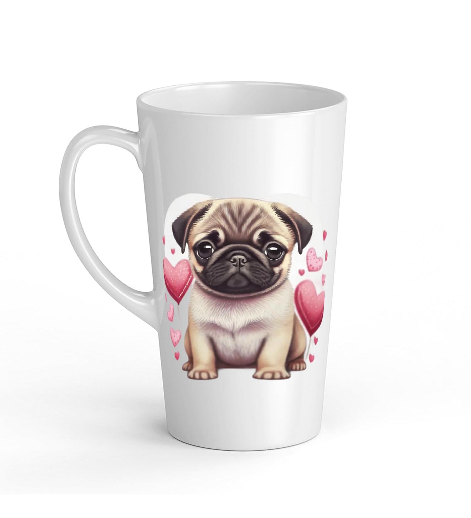 White Ceramic Baby Carlin Mug - Large 483 ml Perfect for Hot Chocolate or Milk Fun and Easy to Use