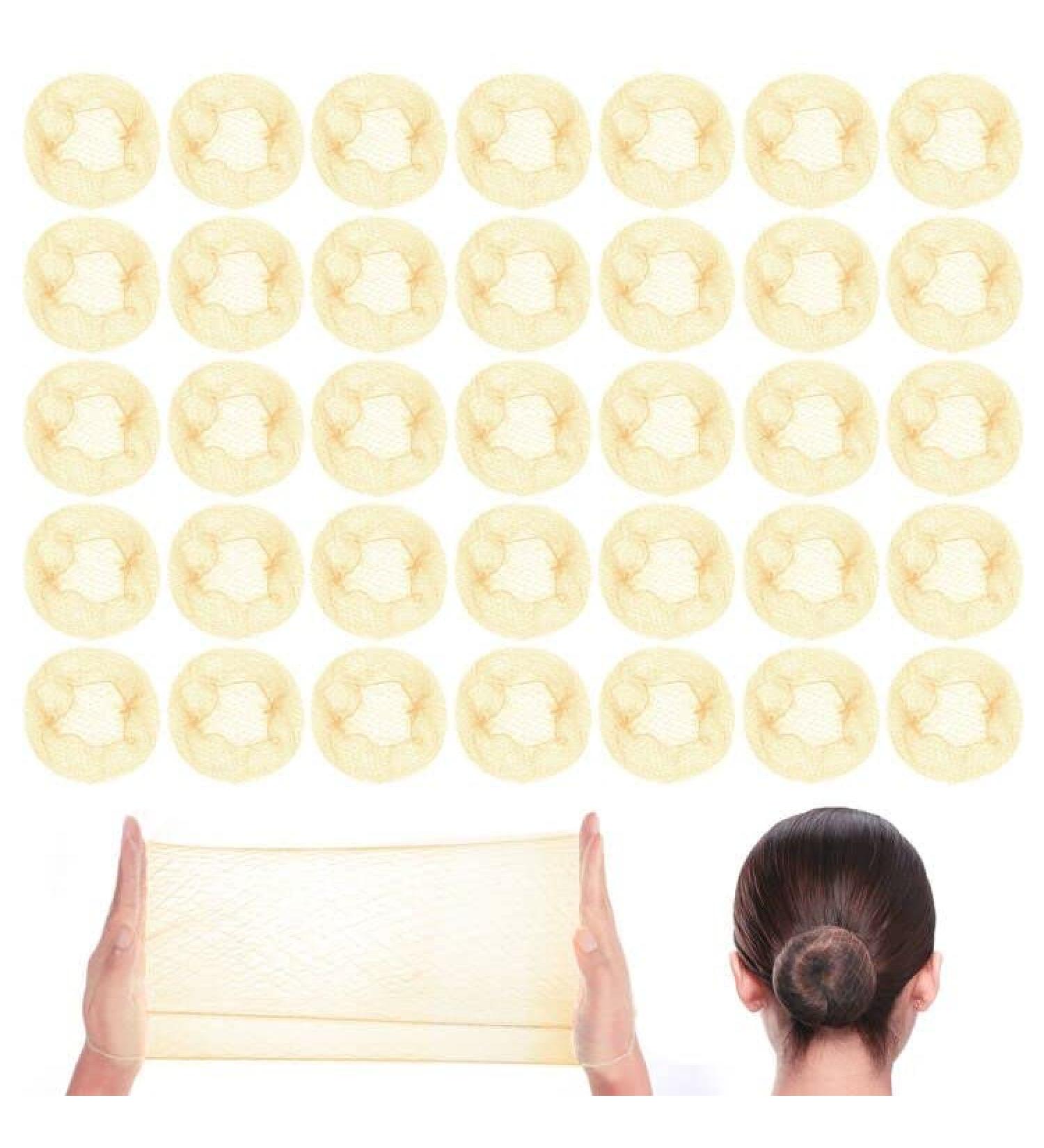 Uraqt 35-Piece Invisible Elastic Hair Networks - Premium Nylon Hair Buns for Women & Girls Ideal for Ballet & Dance - Buy Online on SooperMarket.com