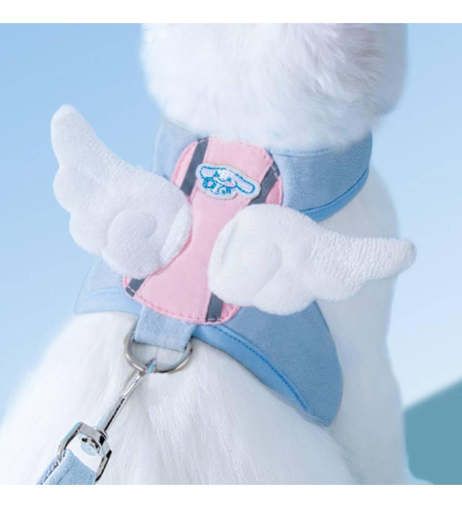 Fueegue Cat Harness with Leash Escape Proof Adjustable Soft for Cats and Dogs Puppy Harness Blue XL