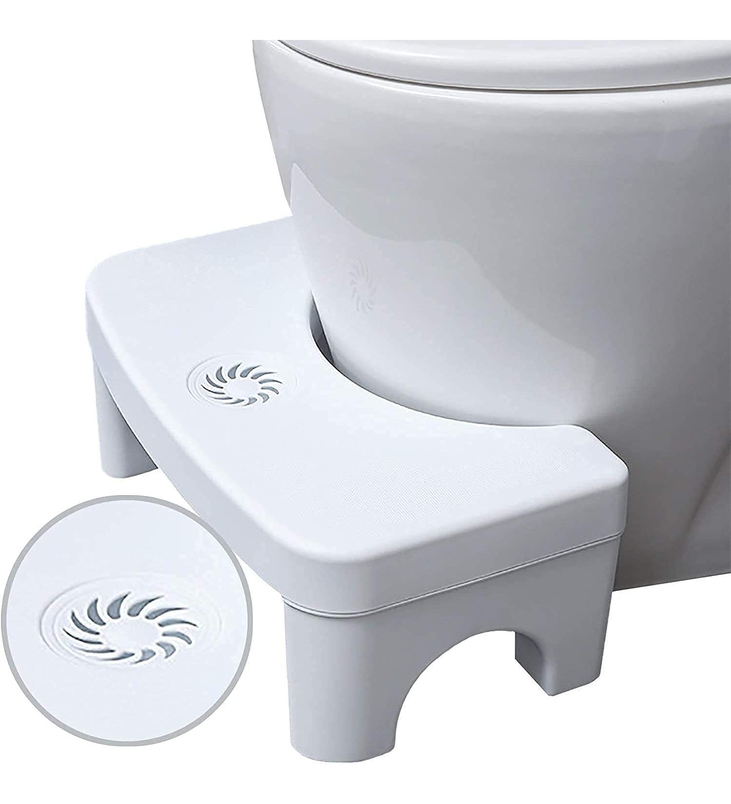 Foldable Toilet Stool for Adults - 7 Height Squat Stool with Fragrance Position - Bathroom Poop Stool for Better Digestion - Buy Online on SooperMarket.com