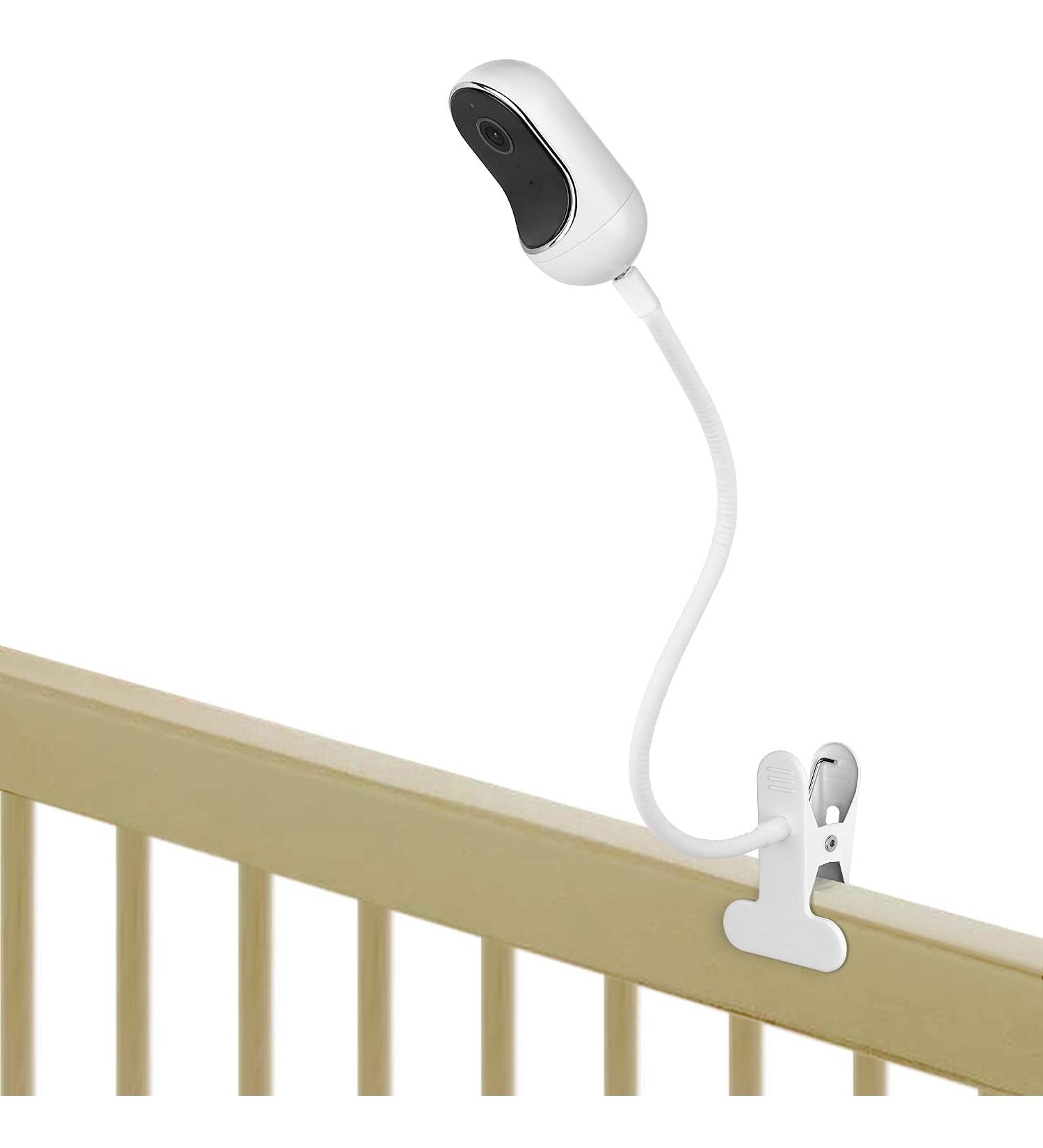 Flexible Clip Mount for Owlet, Motorola Baby Monitors - No Tools Needed - White - Buy Online on SooperMarket.com