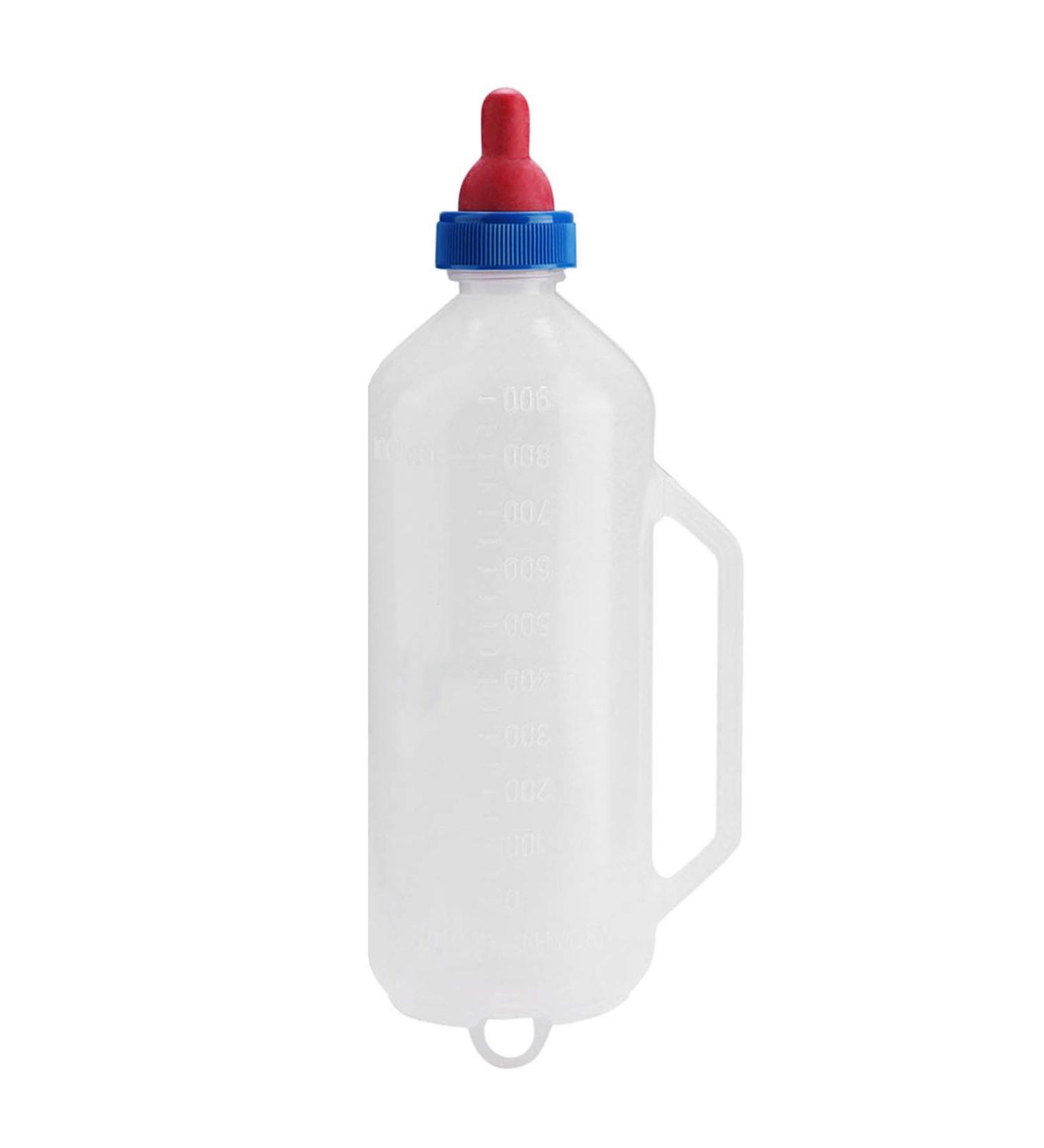 Lamb Goat Calf Milk Feeder Bottle with Detachable Nipple 1L - Buy Online on SooperMarket.com