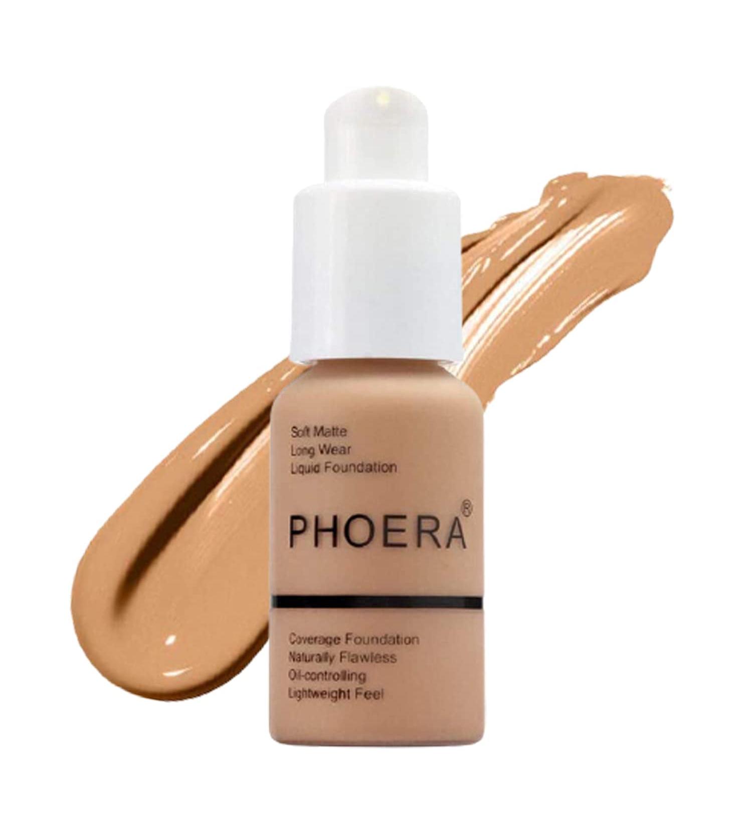 Phoera Full Coverage Foundation 30ml - Soft Matte, Oil Control Concealer for Long-Lasting Flawless Finish (105 SAND) - Buy Online on SooperMarket.com