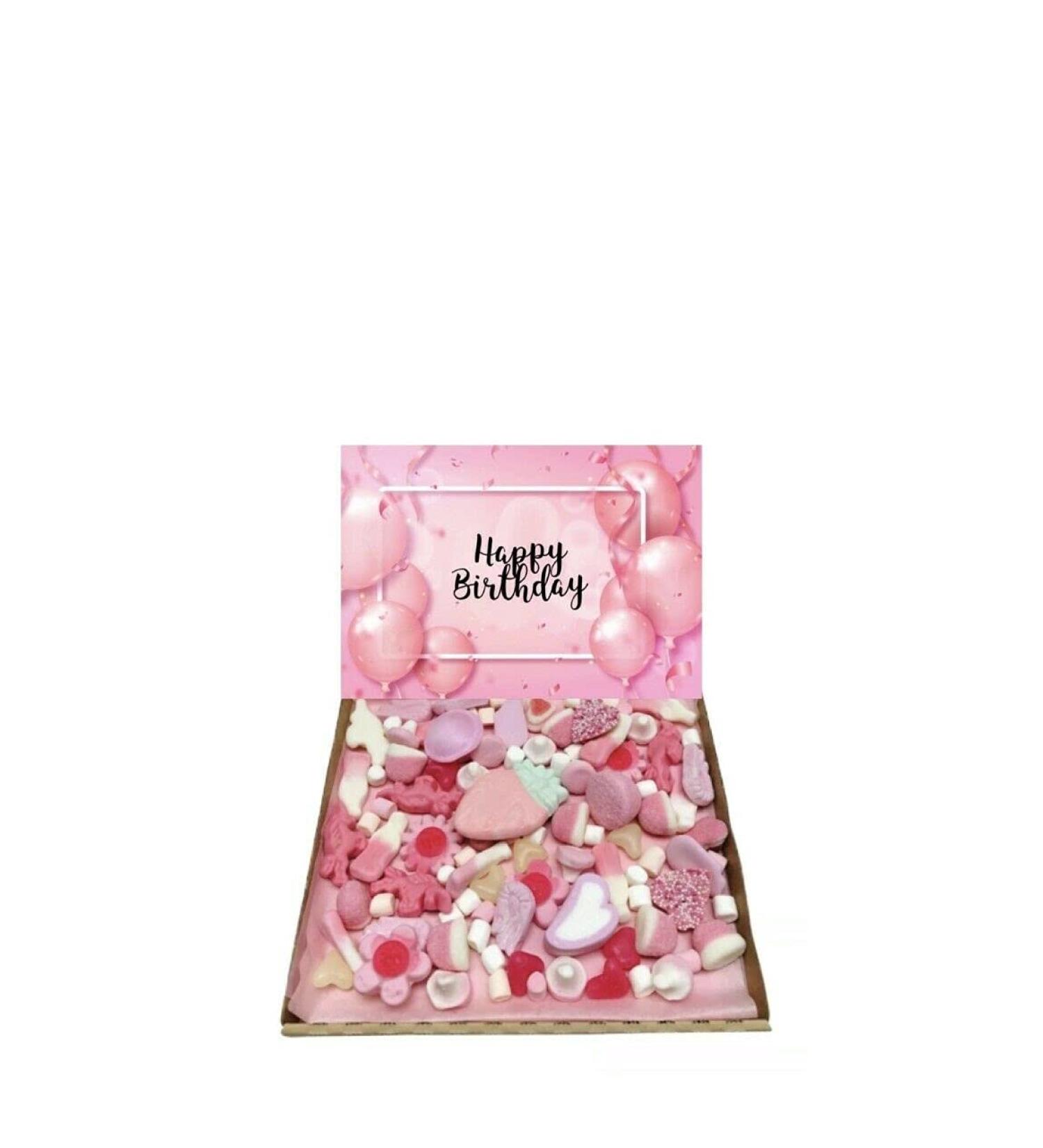 Happy Birthday Gift Pick n Mix 1kg Pink Sweets Selection Box Gummy Sweet Hamper Assortment of Pink present Great for 13th 16th 18th 21st 30th 40th 50th 60th - Buy Online on SooperMarket.com