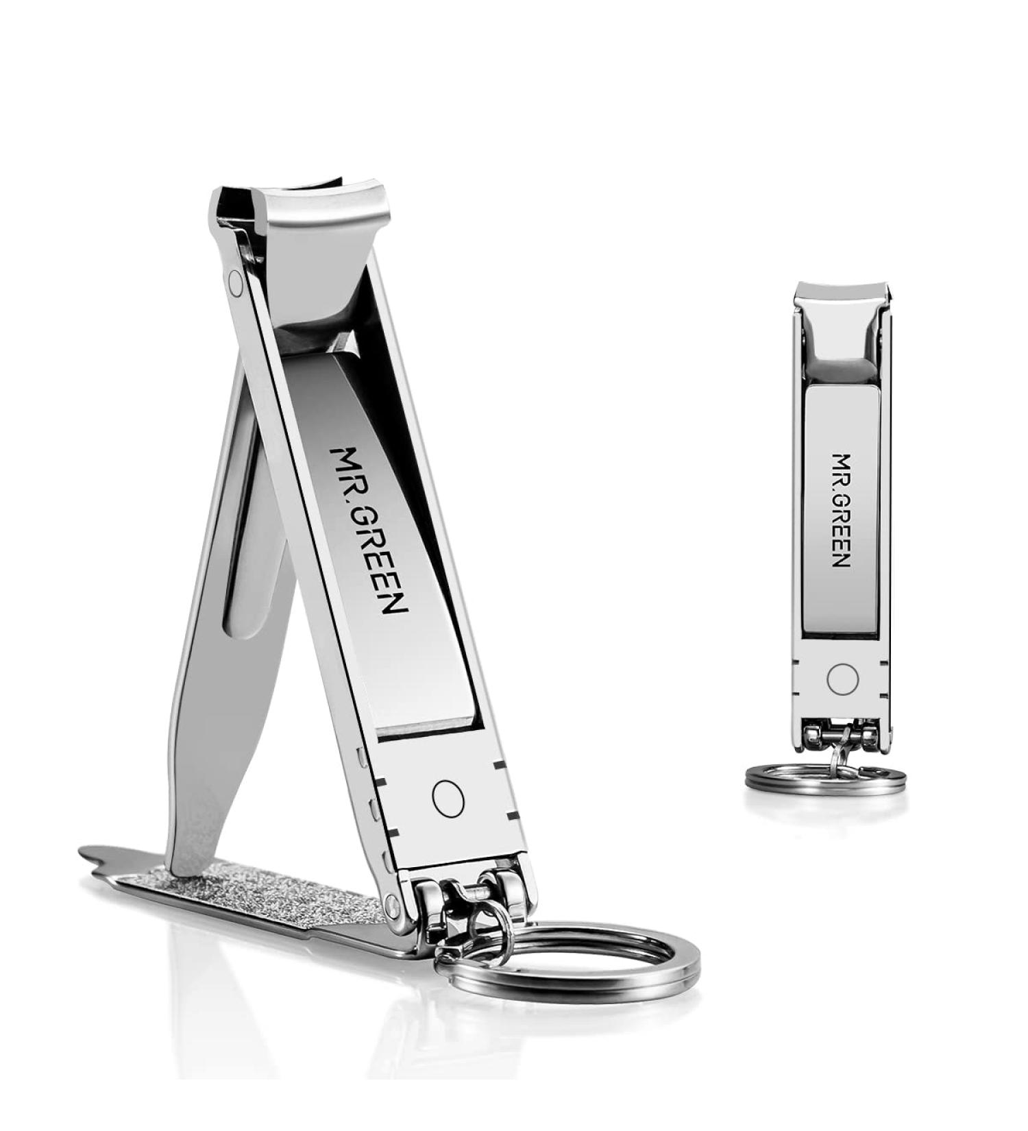 MR.GREEN Collapsible Nail Clippers with Nail Files - Portable Stainless Steel Manicure Tool (Eco-Packaging) - Buy Online on SooperMarket.com