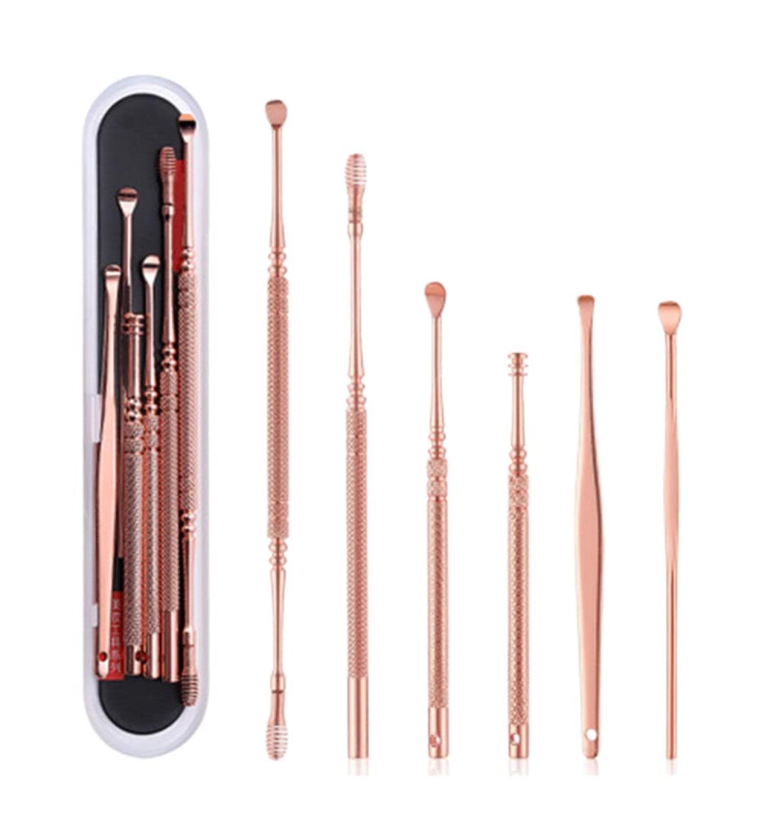 LED Light Ear Pick Set - Ear Wax Removal Tweezers for Baby & Adults - 6Pcs/7Pcs/8Pcs Ear Care Kit - Buy Online on SooperMarket.com