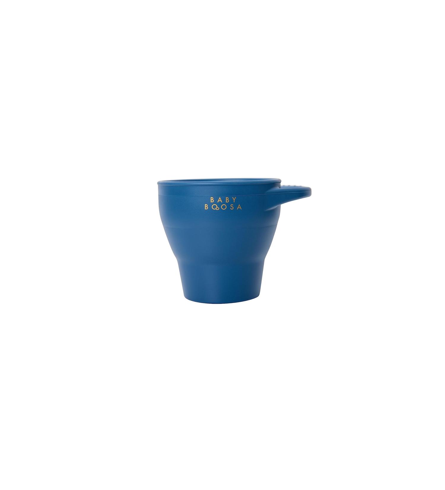 Baby Boosa Surprise Snack Pot: Dentist-Developed, No-Spill Finger Food Cup for On-The-Go Kids | Collapsible, Soft & Easy Clean | BLW Riviera Blue - Buy Online on SooperMarket.com