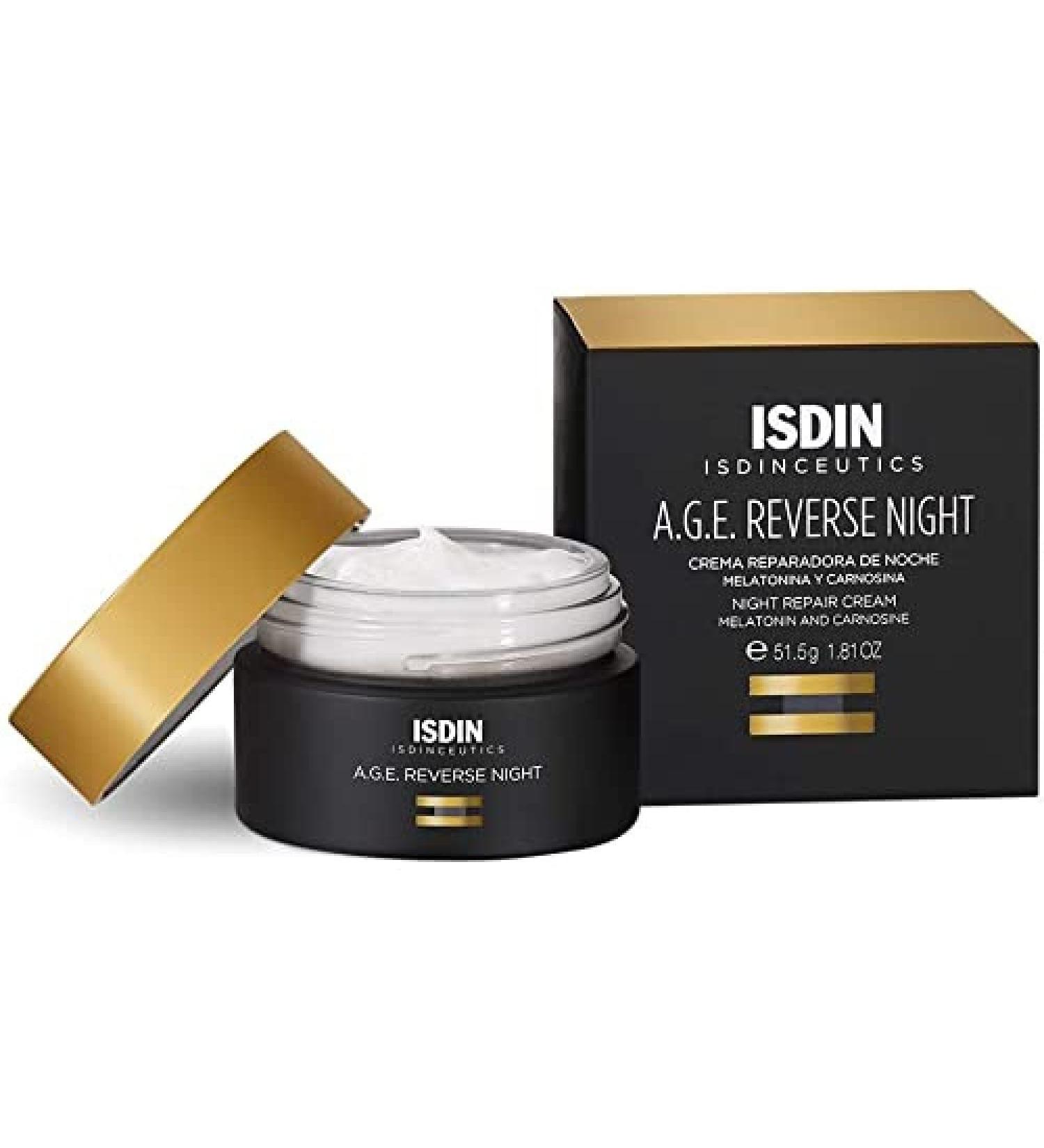 ISDIN Isdinceutics A.G.E Reverse Night | Anti-ageing night repair cream with melatonin | (50ml) Night Cream - Buy Online on SooperMarket.com