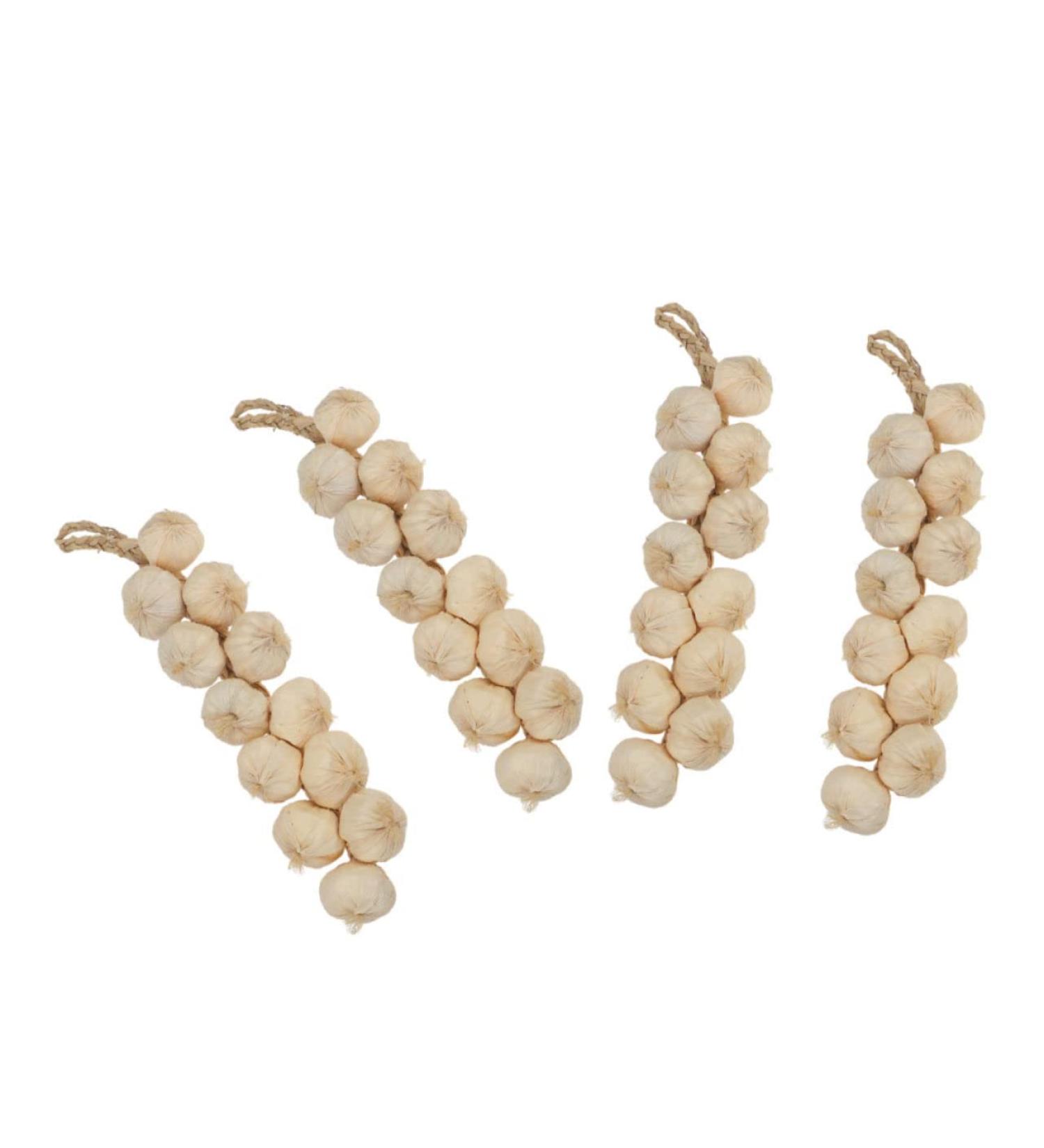 ABOOFAN 4pcs Simulated Garlic Hanging Skewers Lanyard Artificial Vegetable Model Photo Props Accessories - Buy Online on SooperMarket.com