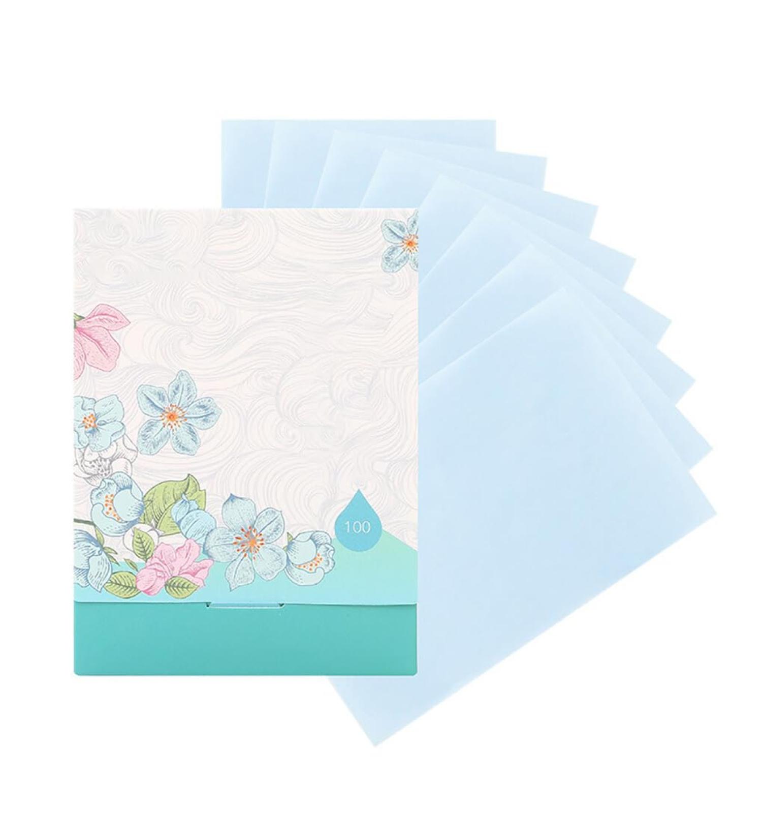 Dajidafu 1 Box Face Blotting Sheets Beauty Makeup Tools Absorbing Papers Oil Control Wipes for Travel Company Office Shop - Buy Online on SooperMarket.com