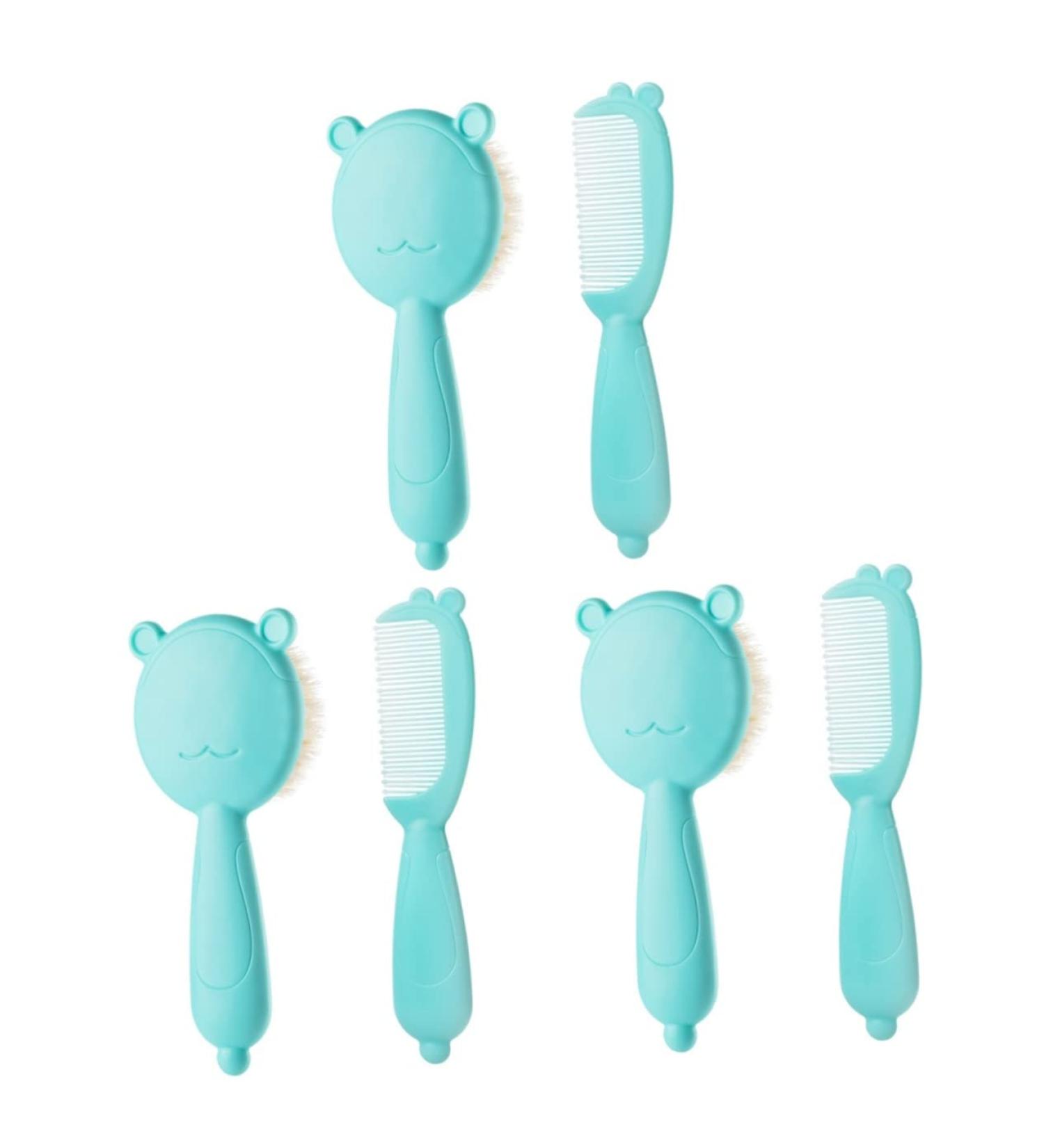 Kisangel 3-Piece Toddler Scalp Comb Cap Brush Set - Baby Bath and Shampoo Safety Tools - Buy Online on SooperMarket.com