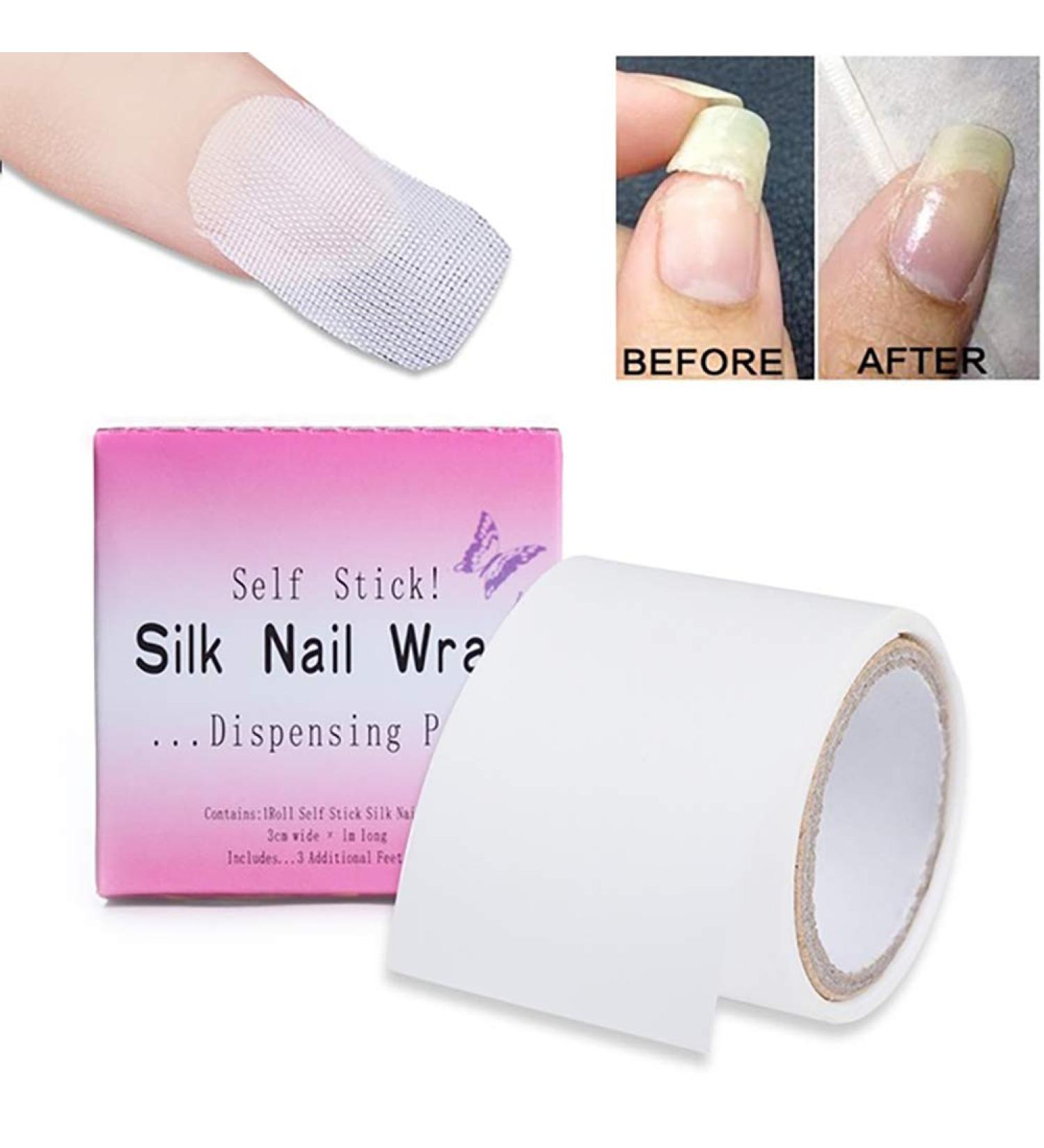 Nail Repair Kit - Self Adhesive Silk Wrap for Strong Nail Protection and Extension - Salon Quality DIY Nail Art Tool - Buy Online on SooperMarket.com