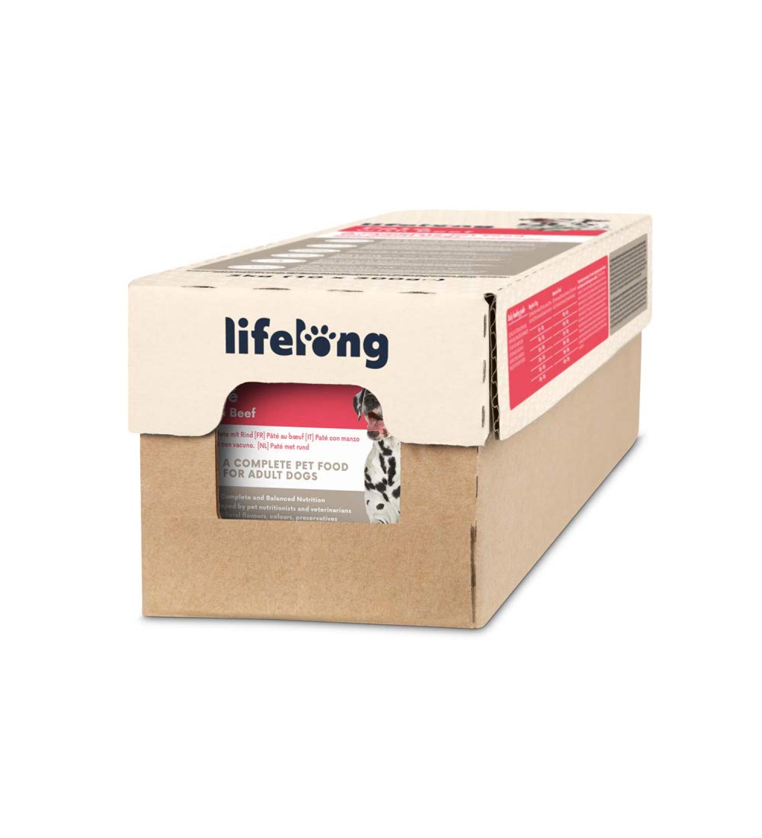 Amazon Lifelong Dog Food - Beef Pate 300g (Pack of 10) | Premium Quality Nutrient-Rich Dog Diet for All Breeds - Buy Internationally - Buy Online on SooperMarket.com