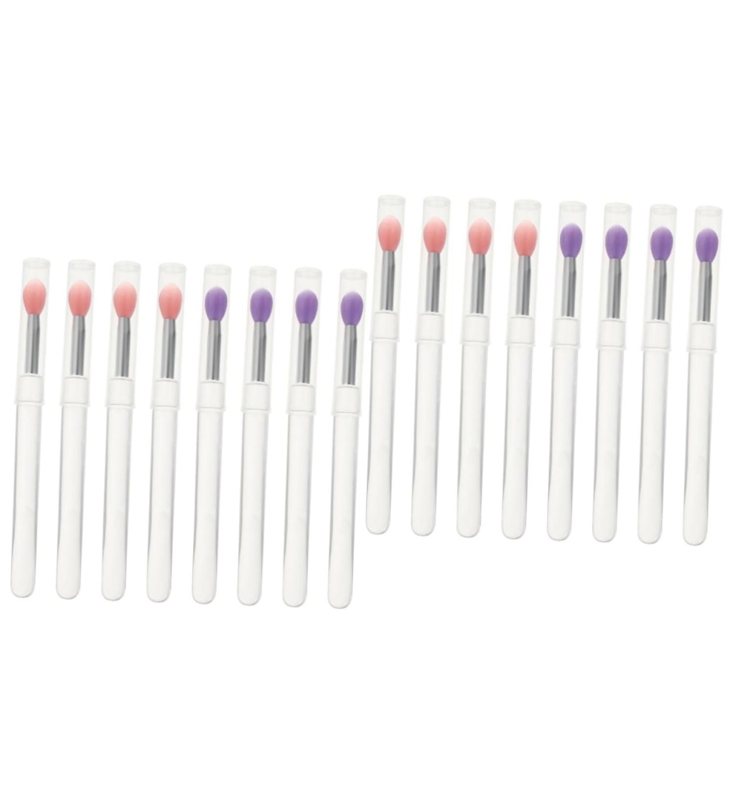 16 Pcs Silicone Lip and Eye Makeup Brush Set | Lipstick Applicator & Lip Mask Tool for Flawless Application - Buy Online on SooperMarket.com