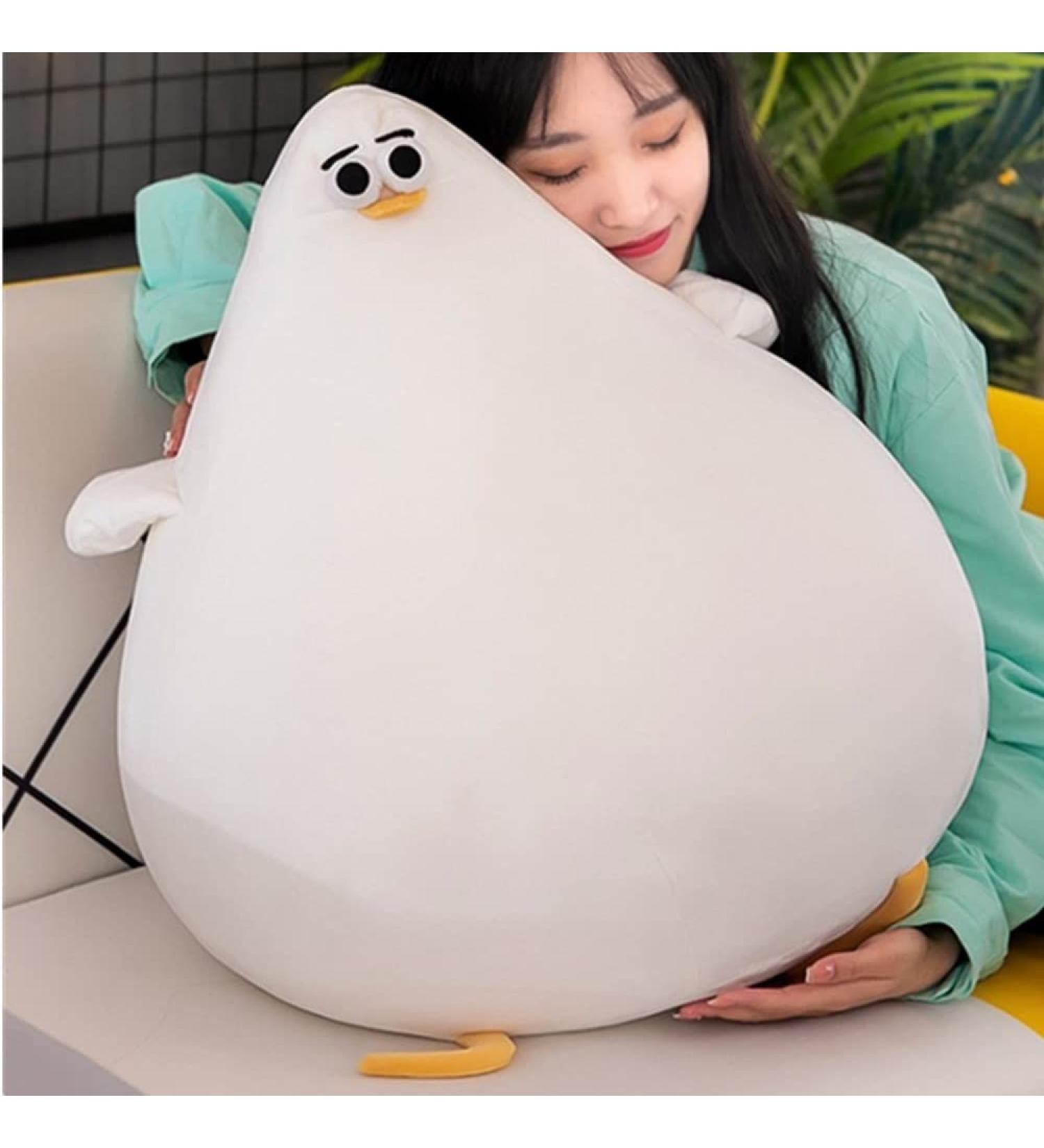 OUKEYI Funny Plush Seagull Chicken Pillow - Soft Stuffed Cushion Toy for Kawaii Festival Gifts (40cm) - Buy Online on SooperMarket.com