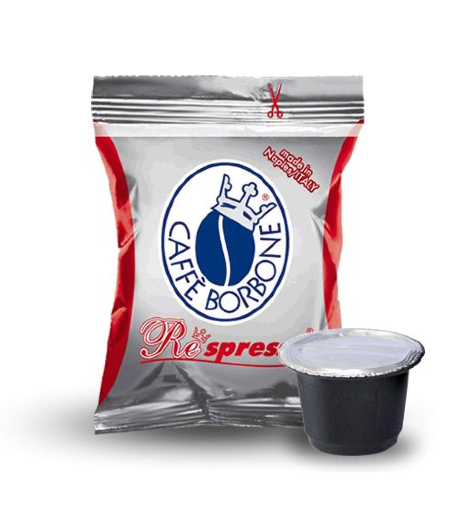 CAFF BORBONE RESPRESSO - MISCELA Rossa - Box 50 NESPRESSO Compatible Capsules 5g
