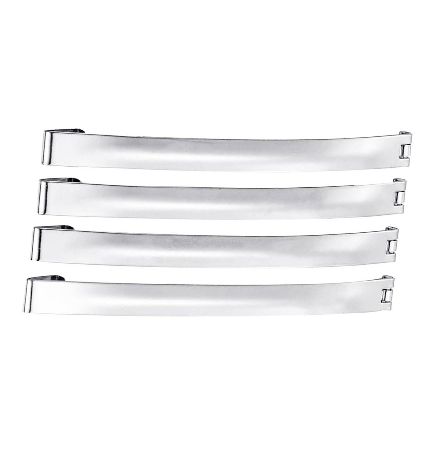 Mytoptrendz 4 PCS 3.5" 9cm Long Slim French Style Metal Hair Clips Slide Barrettes No Slip Hair Pins Hair Girls Women Thick Accessories for Women and Girls (Silver) 9cm Silver - Buy Online on SooperMarket.com