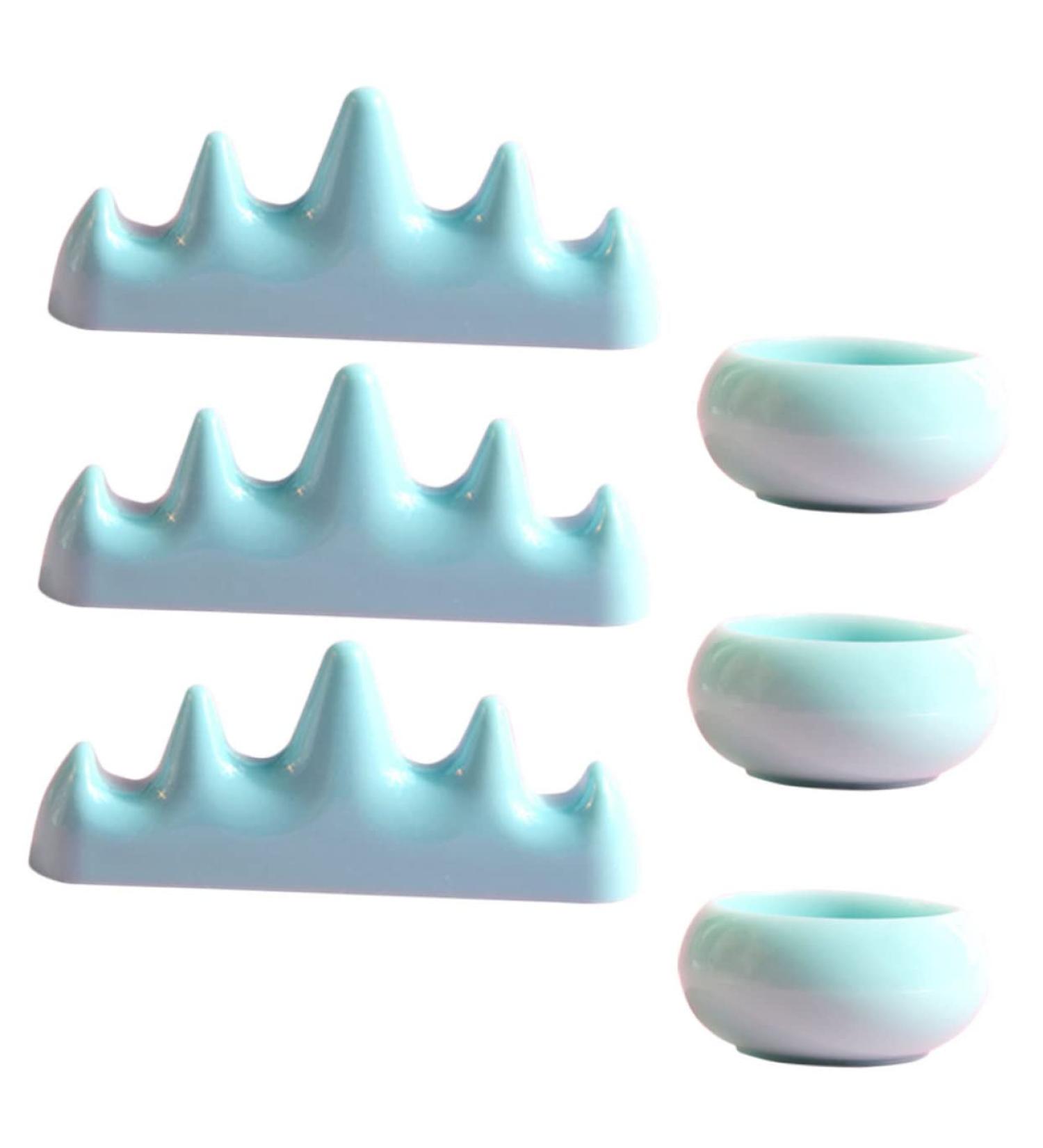 1 Set Nail Art Brush Cup Pen Washing Cup Nail Brush Supplies Nail Art Painting Pen Brush Stand Pens + Pencil Drawing Pens Rack Gel Washing Cups Pen Holder Plastic - Buy Online on SooperMarket.com