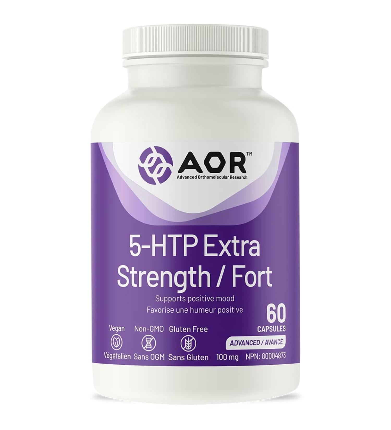 AOR - 5-HTP Extra Strength 60 Capsules - Supports Positive Mood 60 count (Pack of 1) - Buy Online on SooperMarket.com