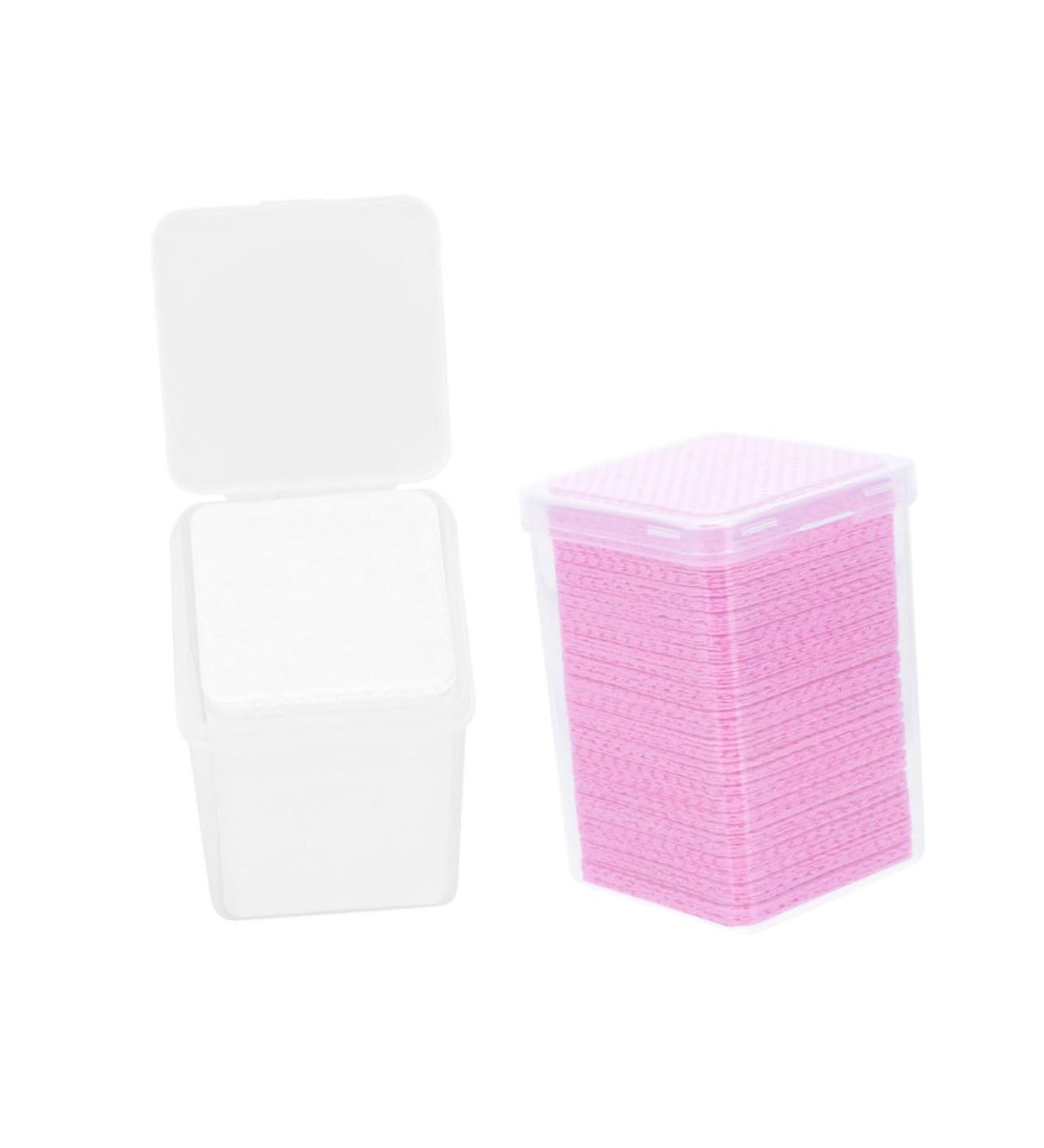 NOLITOY 200pcs Eyelash Cleaning Pads - Professional Makeup Remover Cotton Pads for Nail Gel & Glue - Squeegee Major White - Buy Online on SooperMarket.com