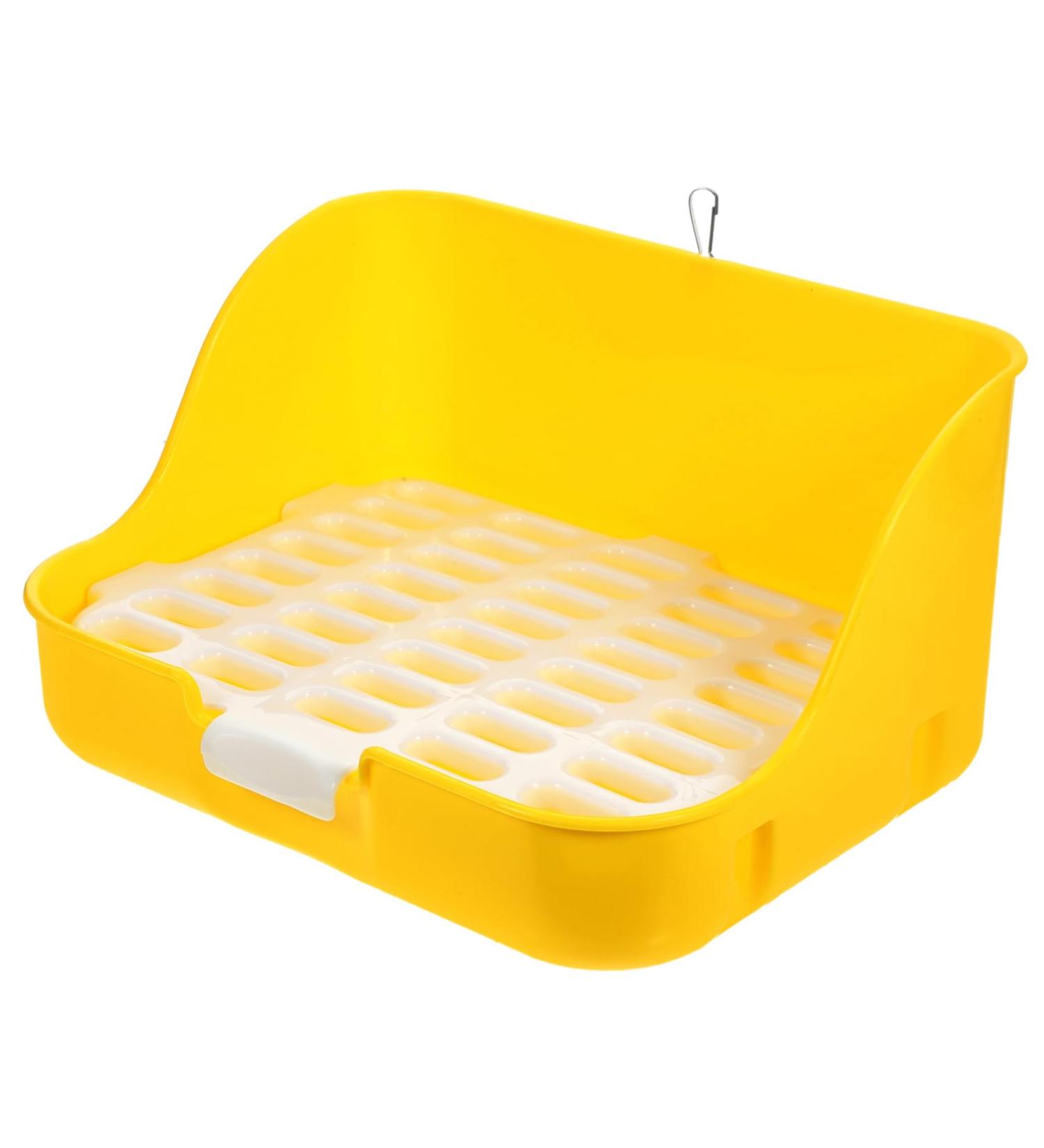 CORHAD Box Rabbit Toilet Pet Toilet Bunny Toilet Pet Supply Pet Training Corner Bunny Potty Rabbit Potty Pet Pee Toilet Pet Drawer Potty Pet Potty Pet Litter Tray Little Pig Pee Toilet 28.5X23.5X15.5CM Yellow - Buy Online on SooperMarket.com