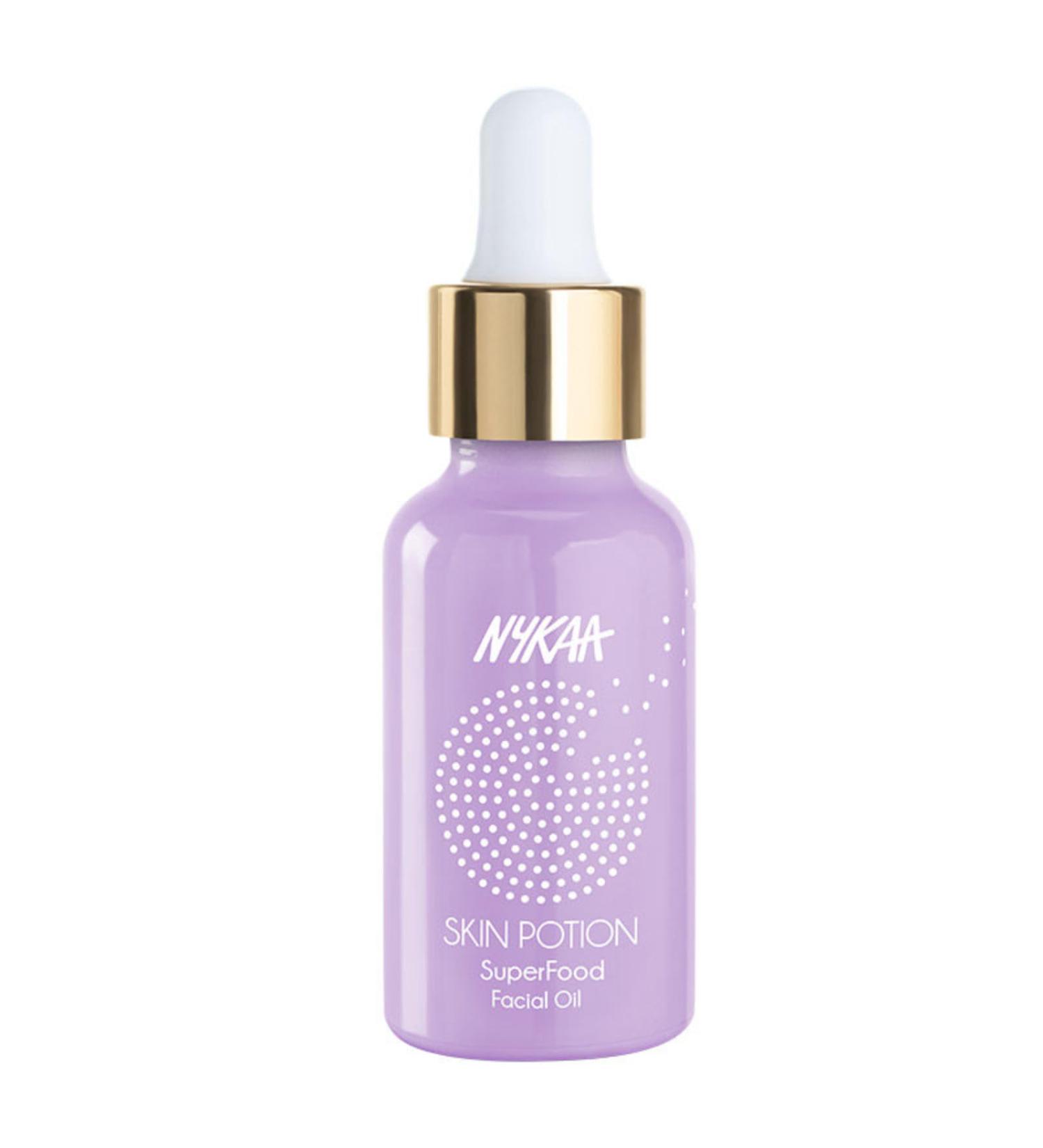 Nykaa Naturals Skin Potion Superfoods Facial Oil - Hydrating & Fortifying Face Oil for Dry Skin - Clear Clogged Pores - 1 oz International Shipping - Buy Online on SooperMarket.com