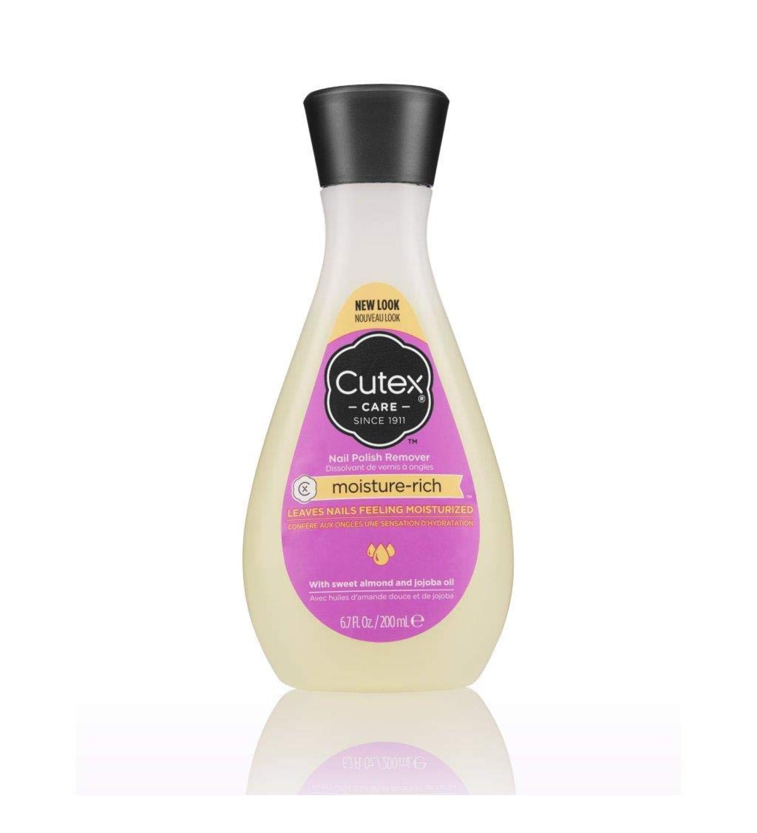 Cutex Moisture-Rich Nail Polish Remover 6.7 oz - Sweet Almond & Jojoba Oil - Buy Online on SooperMarket.com