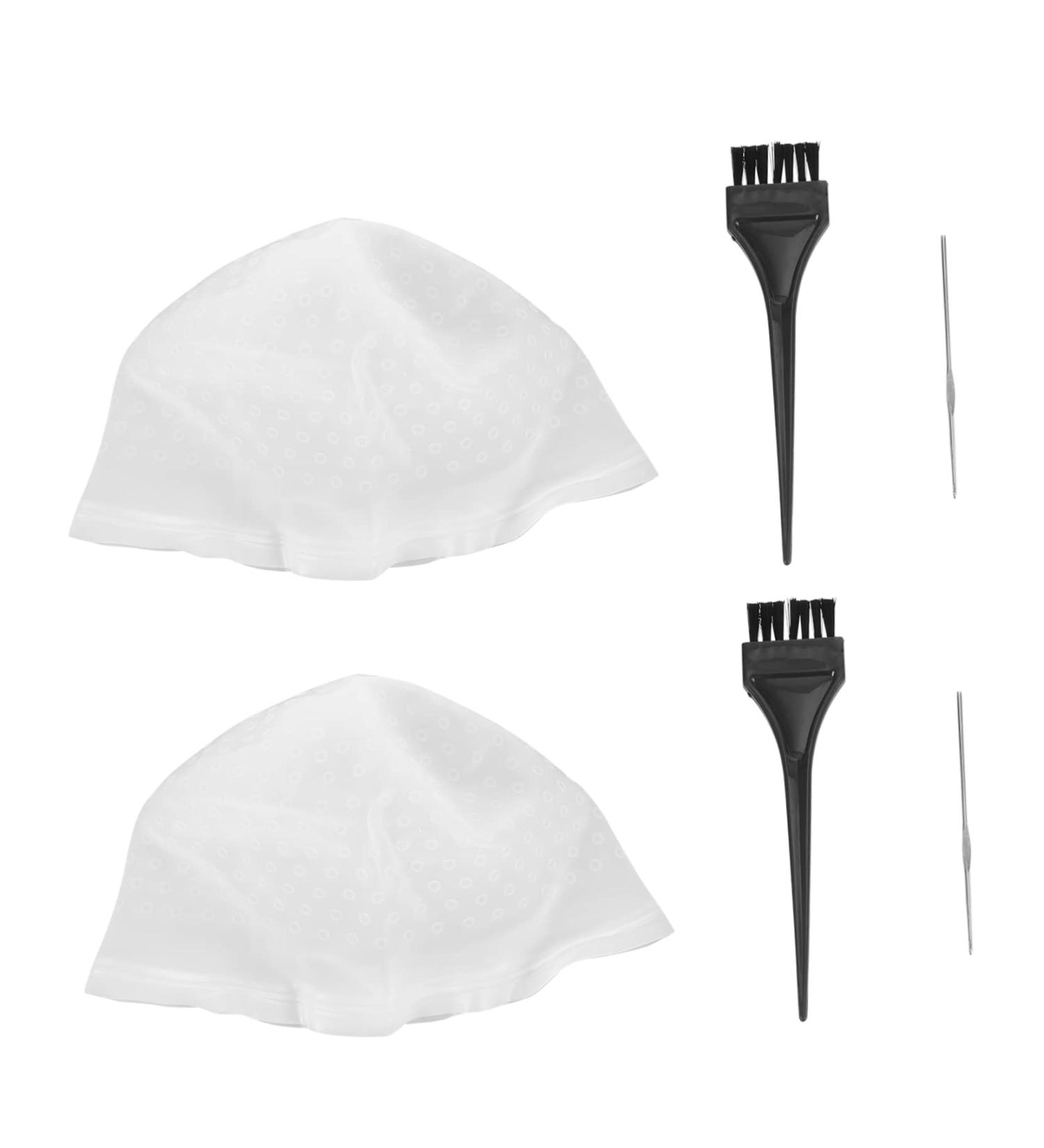 Beavorty 2 Sets Hair Coloring Set Crochet Hats Scrub Set Household Tools Highlight Hat Hair Dye Cap Hair Dye Cap with Holes Hair Dyeing Cap Hairdressing Tools Hair Staining Hair Cap Frosted - Buy Online on SooperMarket.com