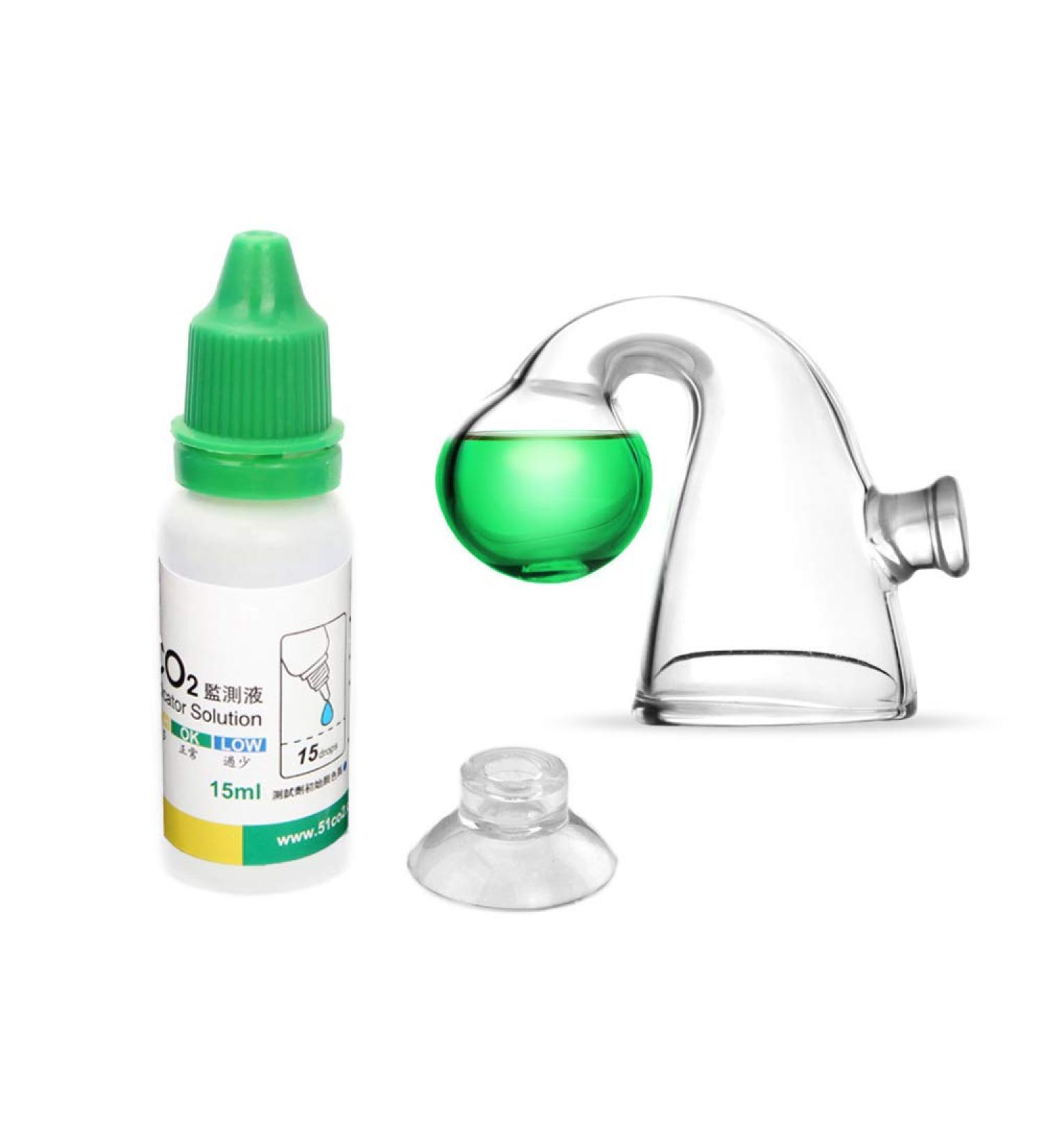 FZONE Aquatic Glass Drop Checker - CO2 pH Monitor for Aquarium Plants & Fish Tank Testing Kit - Buy Online on SooperMarket.com