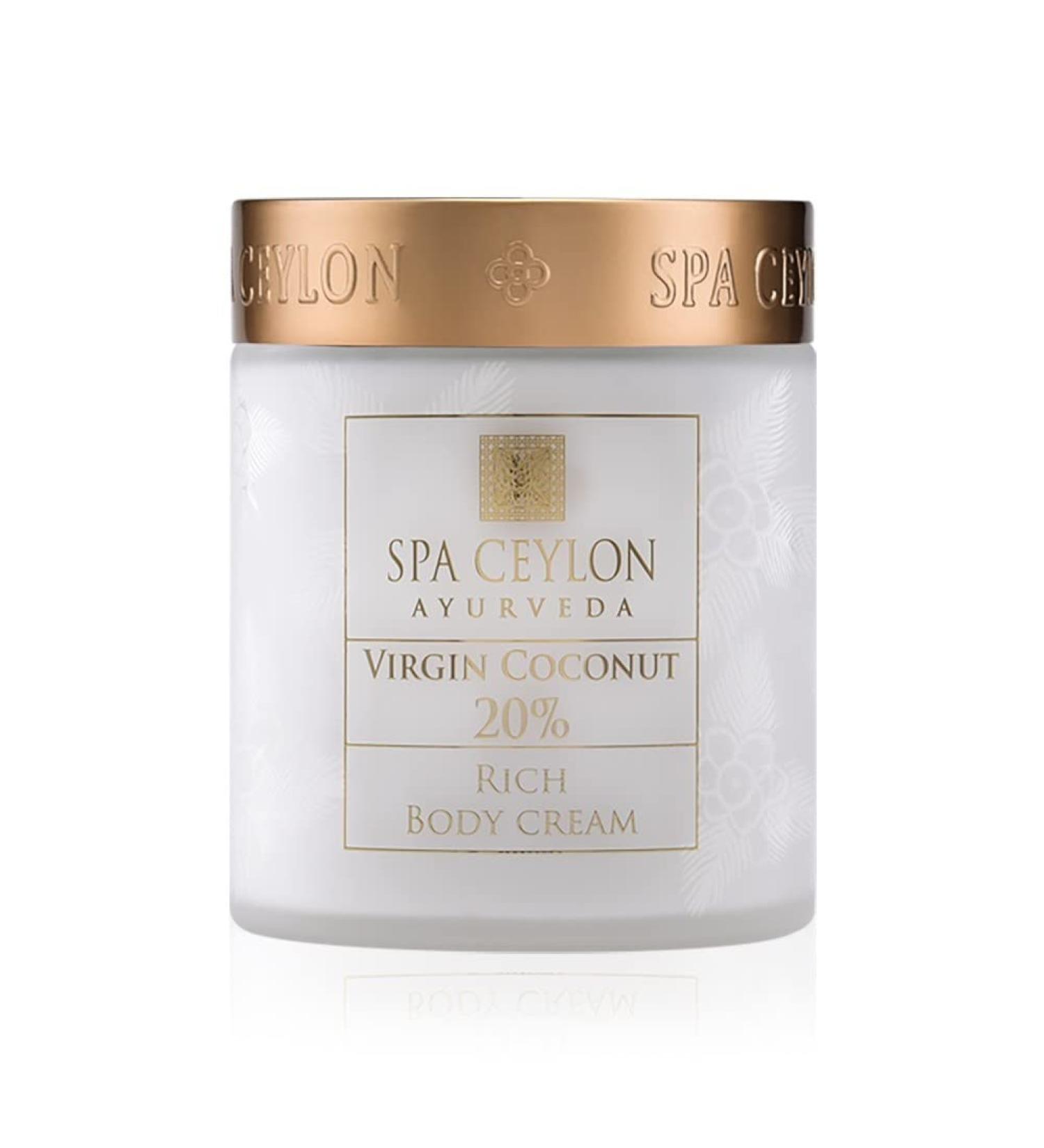 Buy SPA CEYLON Virgin Coconut 20% - Rich Body Cream | Premium Moisturizer for All Skin Types | International Shipping Available - Buy Online on SooperMarket.com