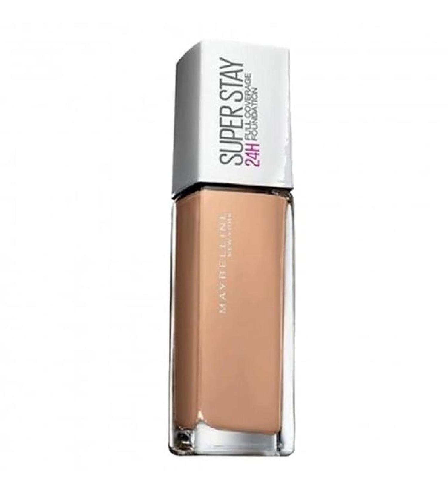 Maybelline New York Foundation Superstay 24 Hour Longlasting Foundation Lightweight Feel Water and Transfer Resistant 30 ml Shade: 36, Warm Sun