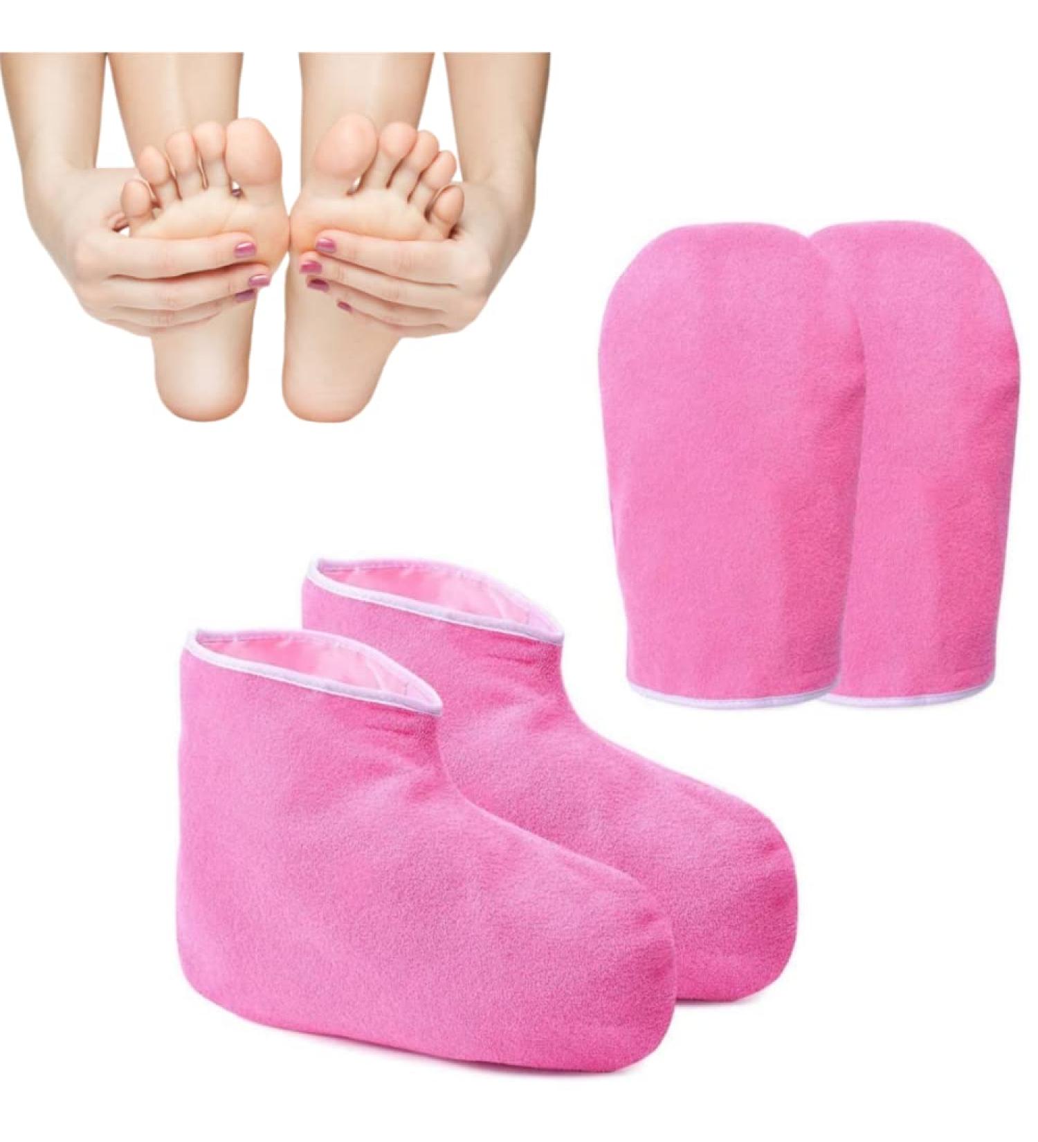 Paraffin Wax Spa Treatment Gloves & Booties - Reusable Heat Therapy Kit for Hands and Feet - Buy Online on SooperMarket.com