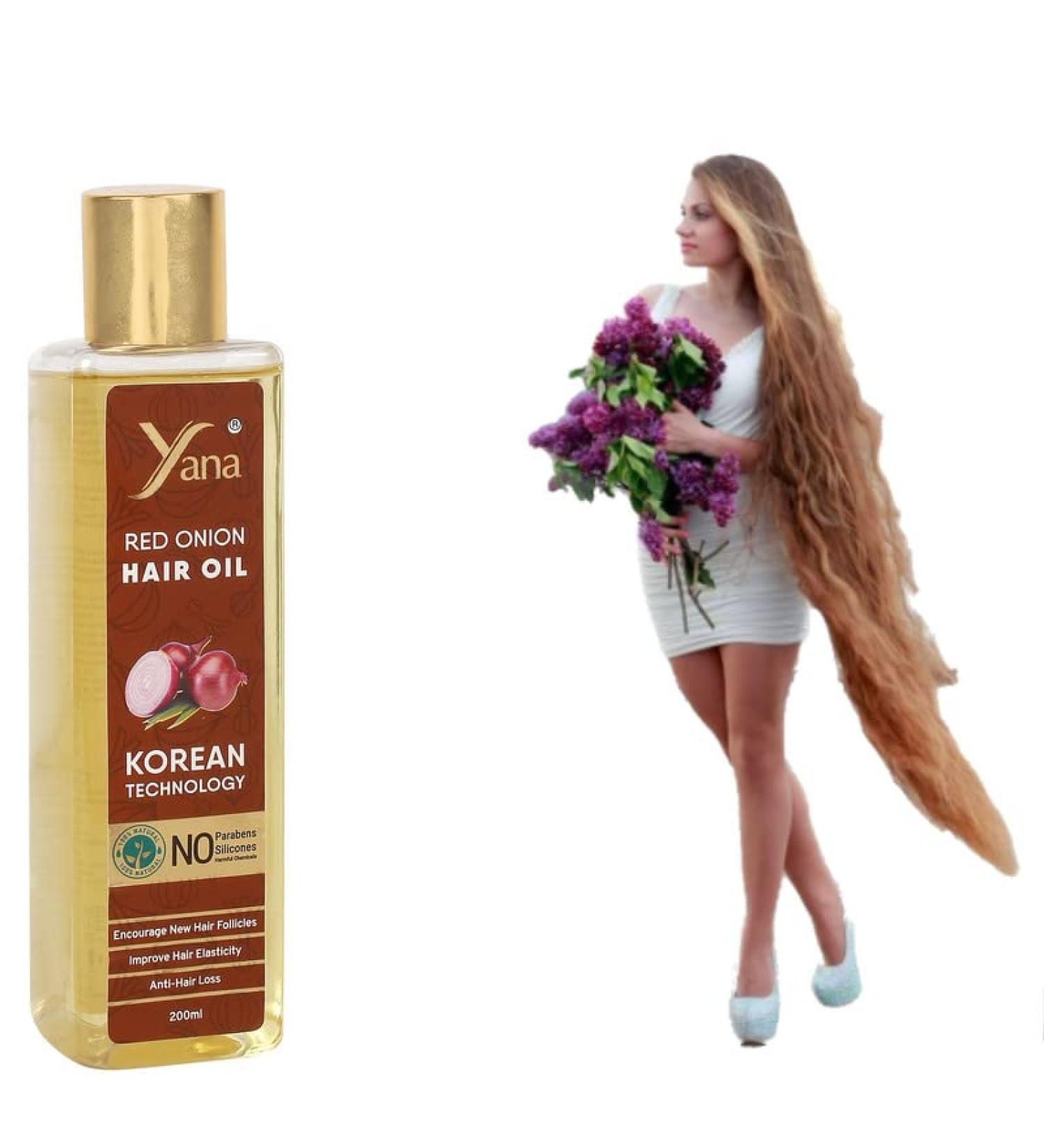 Red Onion Hair Oil for Men & Women - Promote Long Hair Growth | Advanced Korean Technology - Buy Online on SooperMarket.com