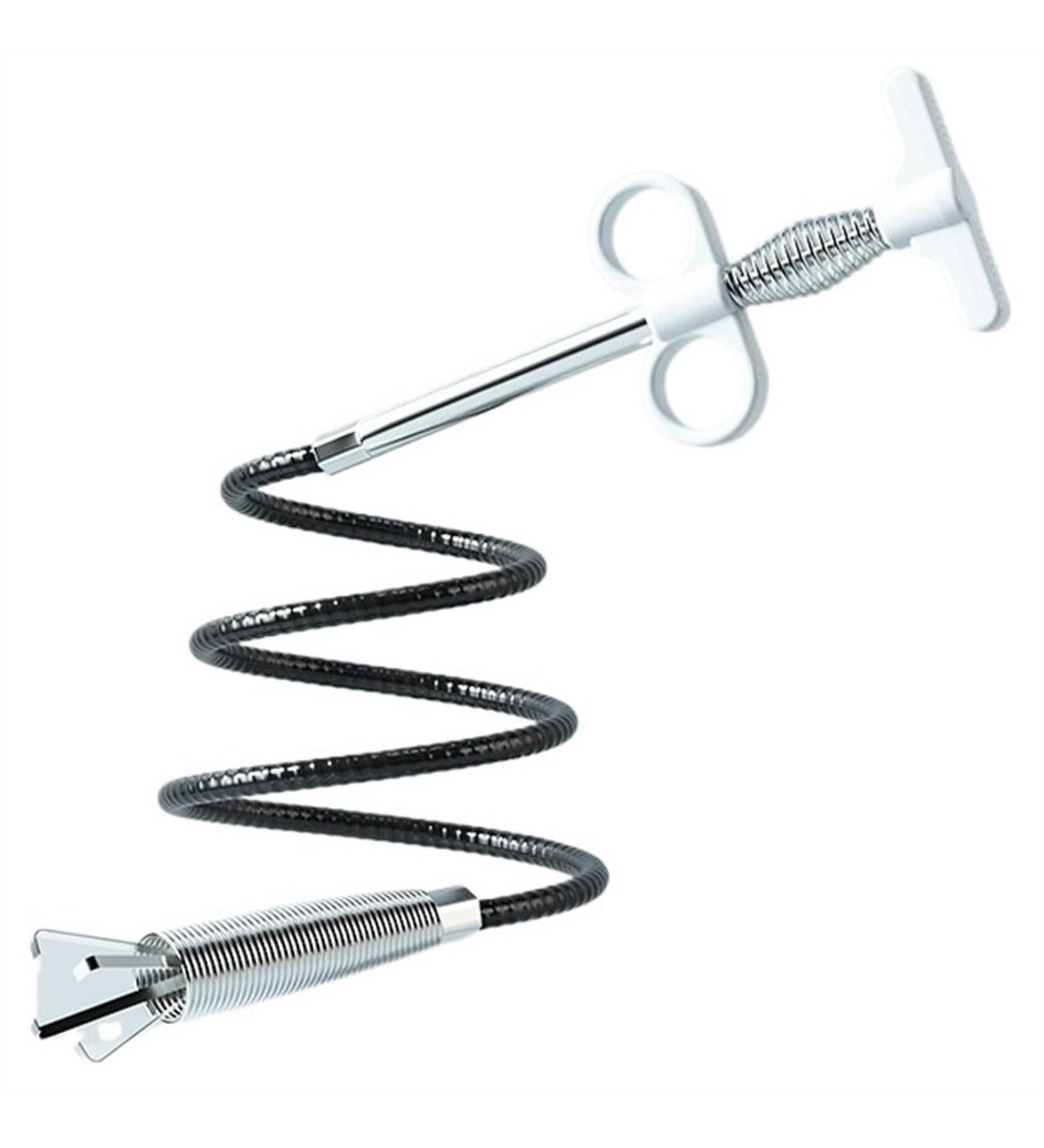 90cm Sewer Pipe Unblocker - Effective Bathroom Hair Drain Cleaning Tool | Spring Snake Dredging Tool for Kitchens & Sinks - Buy Online on SooperMarket.com