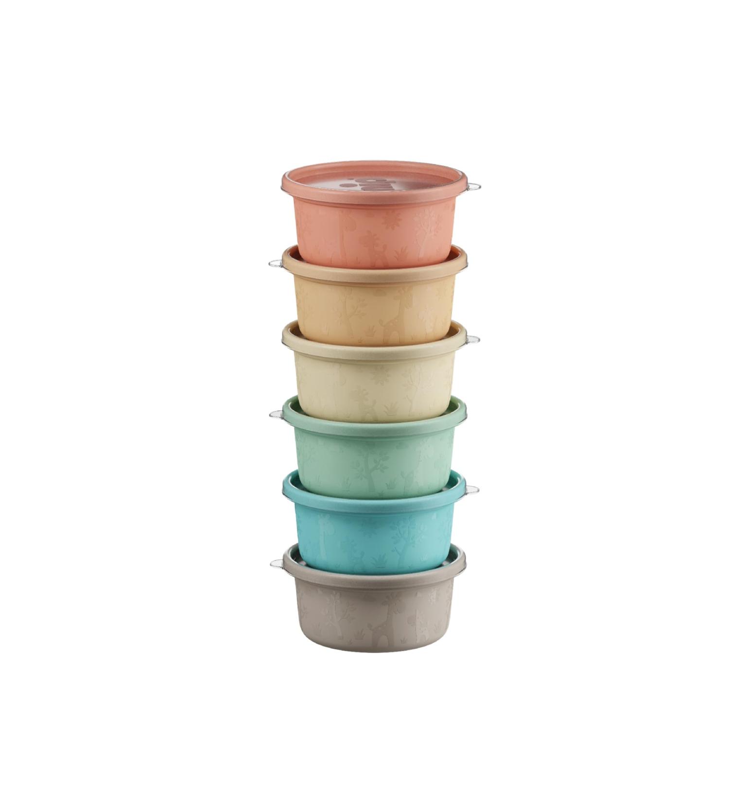 nip snack box for toddlers and babies with cute motif BPA-free Made in Germany 300ml capacity set of 6
