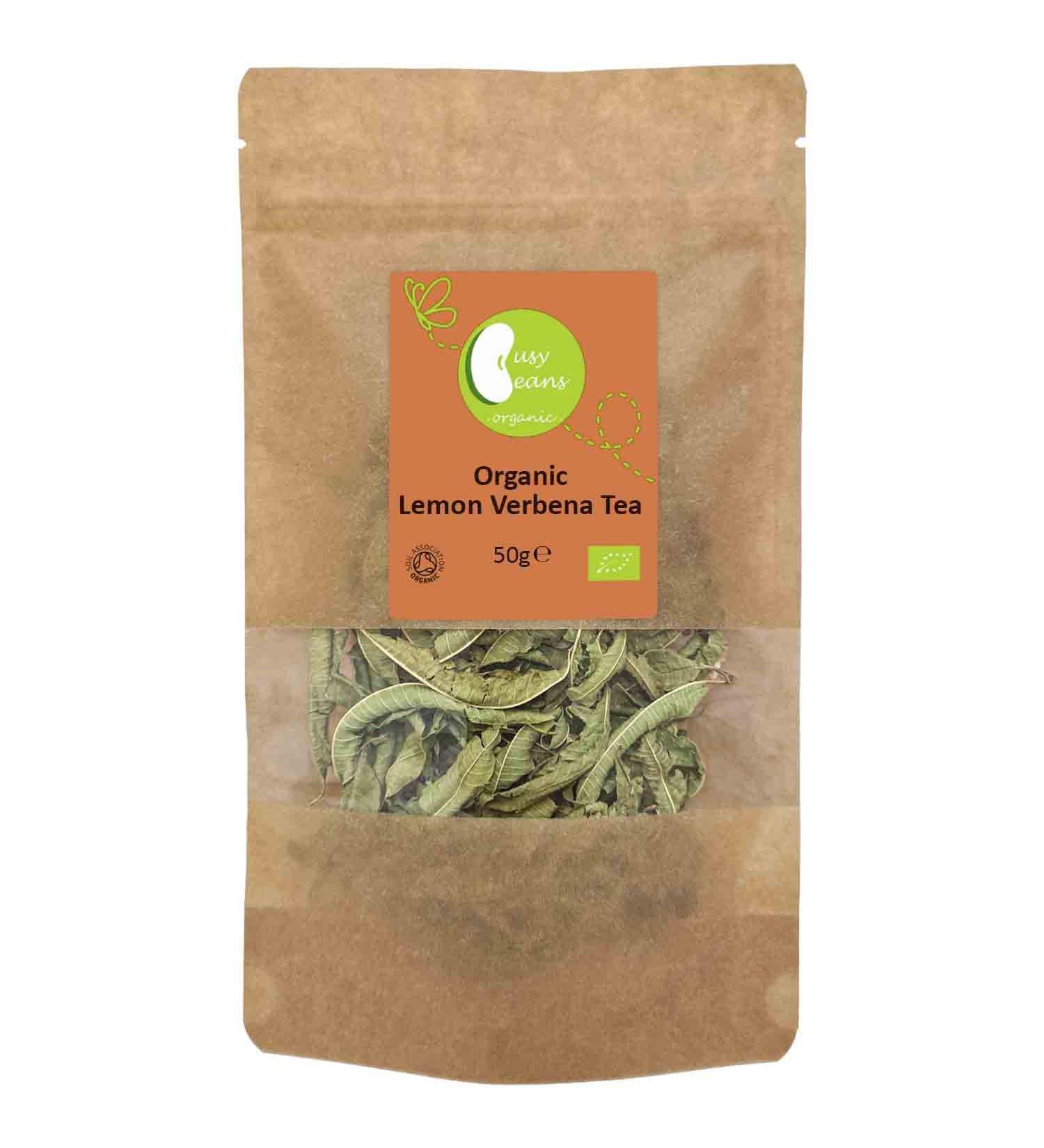 Organic Lemon Verbena Tea - Certified Organic - by Busy Beans Organic (50g) - Buy Online on SooperMarket.com