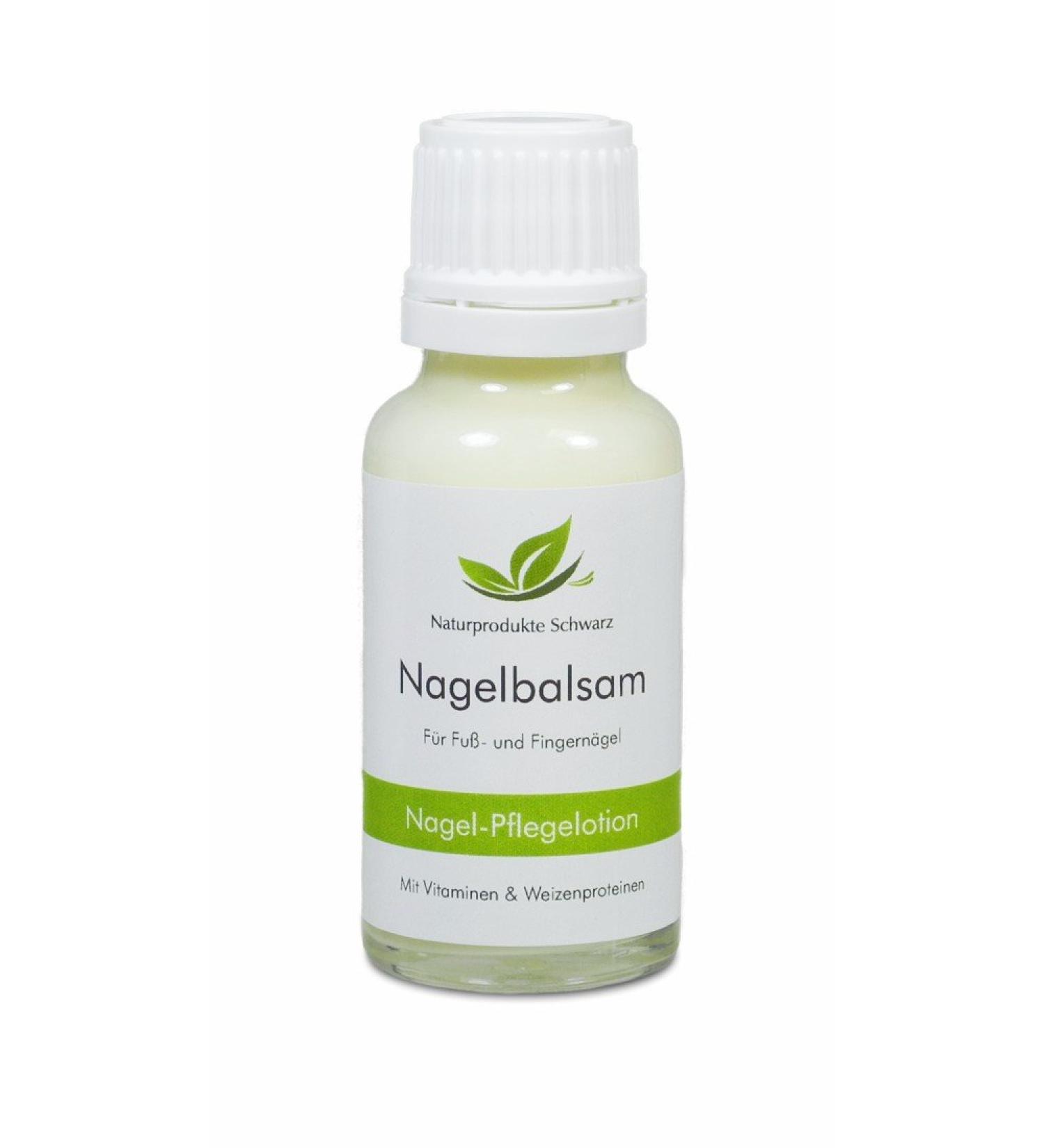 Naturprodukte Schwarz Nail balm with avocado oil and aloe vera oil 20 ml