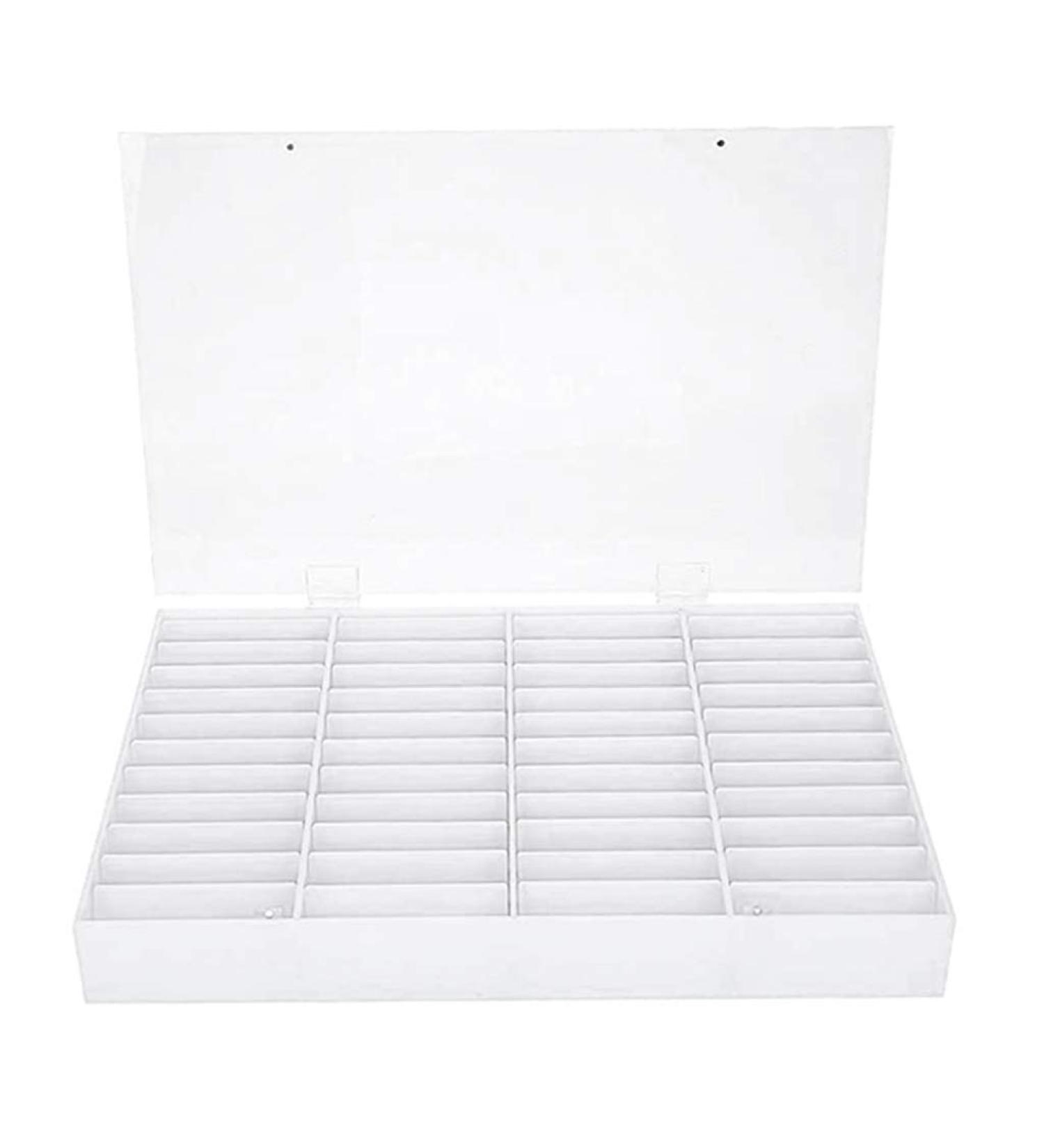 44 Grids Fake Nail Tips Color Display Holder Storage Box For Nails Art Decor Nails Art Decoration White - Buy Online on SooperMarket.com