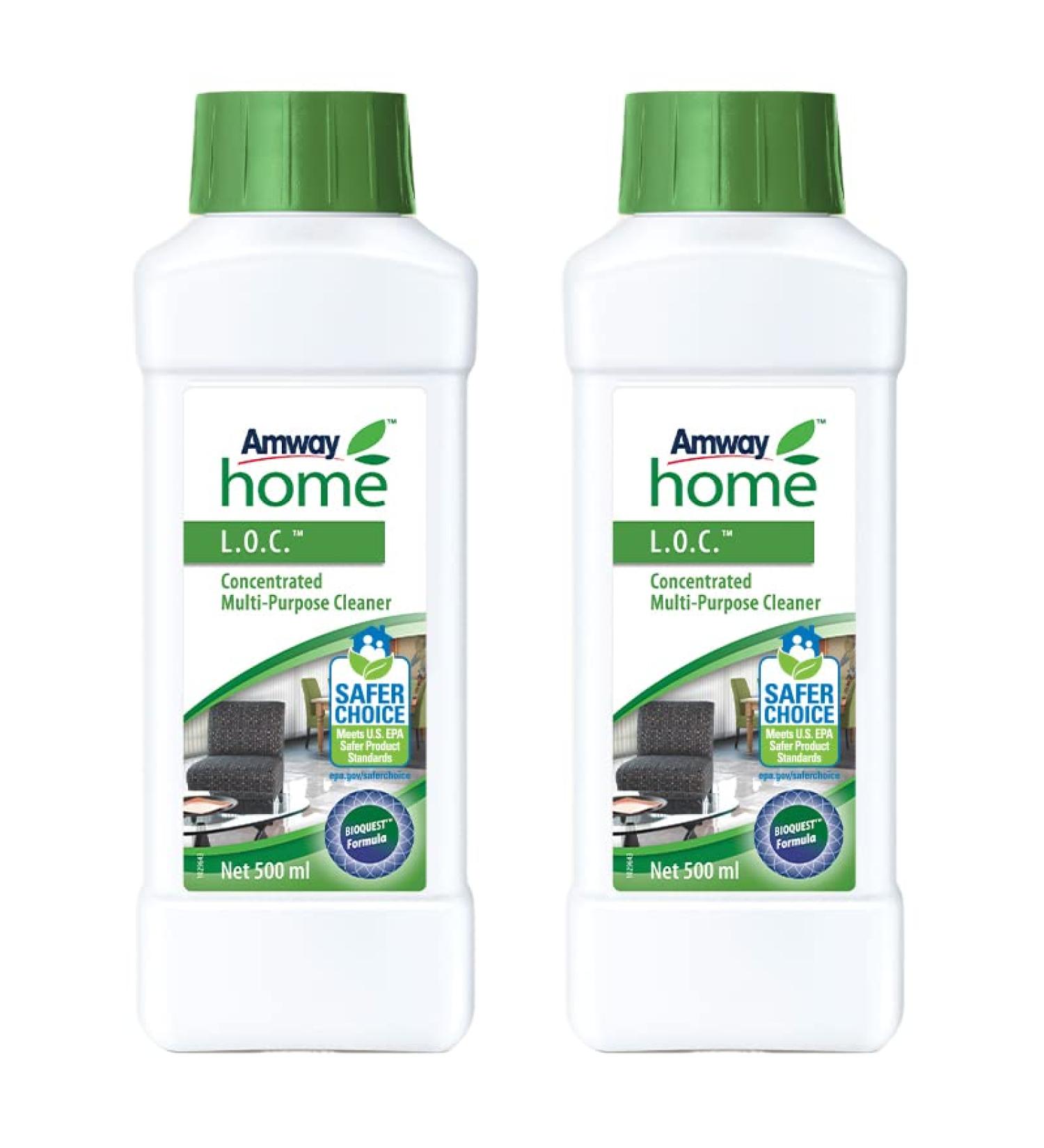 Amway Home L.O.C. Concentrated Multi-purpose Cleaner 500ml Each Pack of 2 500.00 ml (Pack of 2) - Buy Online on SooperMarket.com