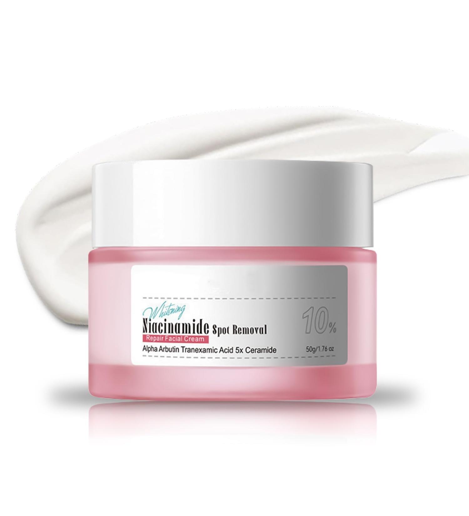 Niacinamide Brightening Face Cream Dry Skin Moisturiser - Whitening Cream for Face Acne Moisturiser Dark Spot Cream Niacinamide Day Cream for Dry Skin Prone to Blemishes - Radiance & Glowing Skin - Buy Online on SooperMarket.com