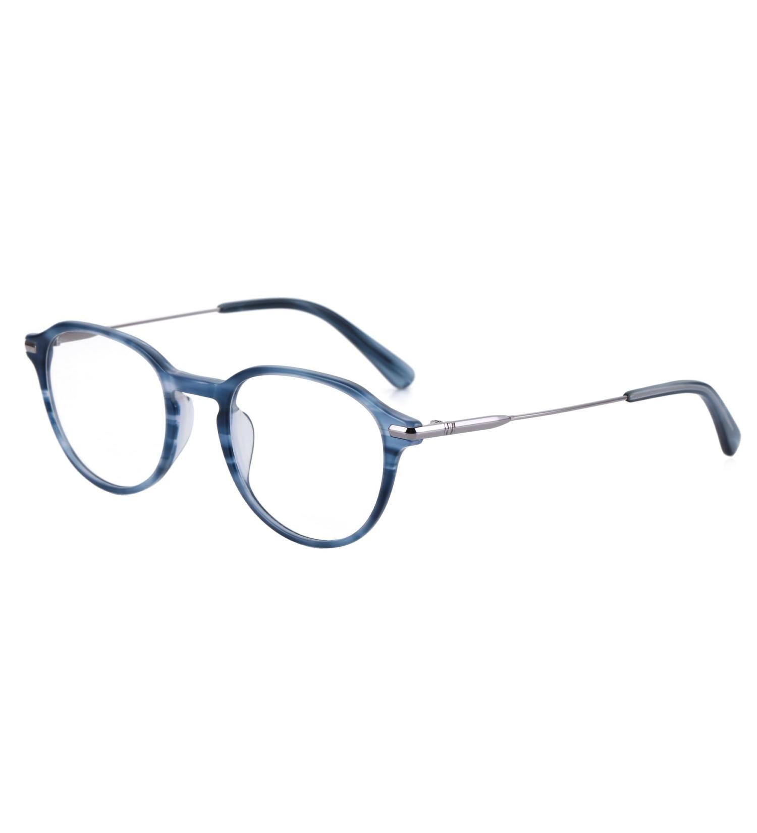ZENOTTIC Vintage Round Glasses Frame - Retro Clear Lens Nerd Glasses for Men & Women | C11 Blue - International Shipping Available - Buy Online on SooperMarket.com