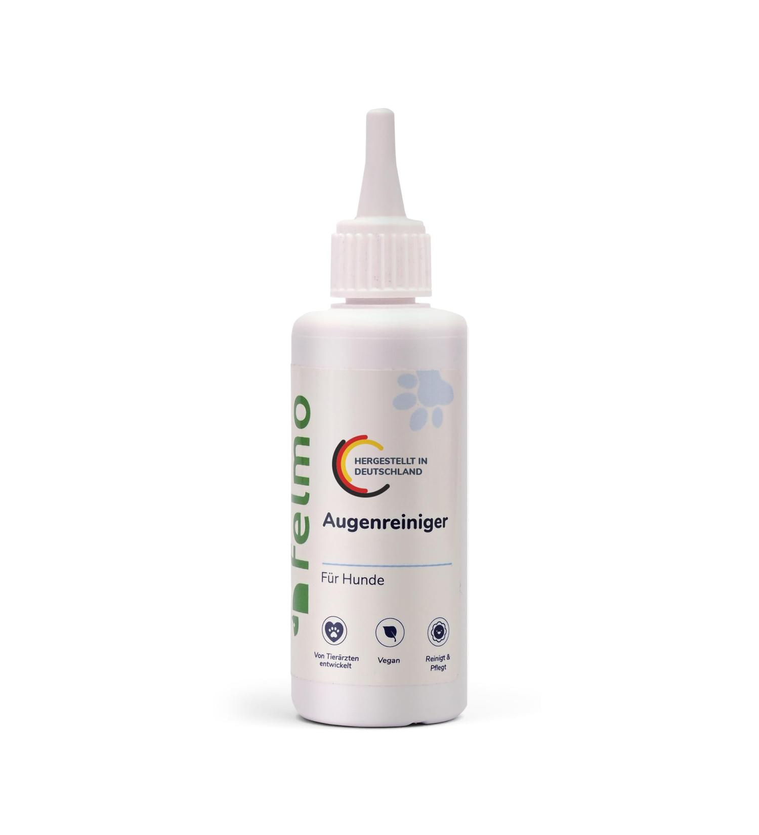 Felmo Eye Cleaner for Dogs (100ml) - Fast Relief from Eye Crusts & Stains - Vegan & Paraben-Free - International Shipping - Buy Online on SooperMarket.com