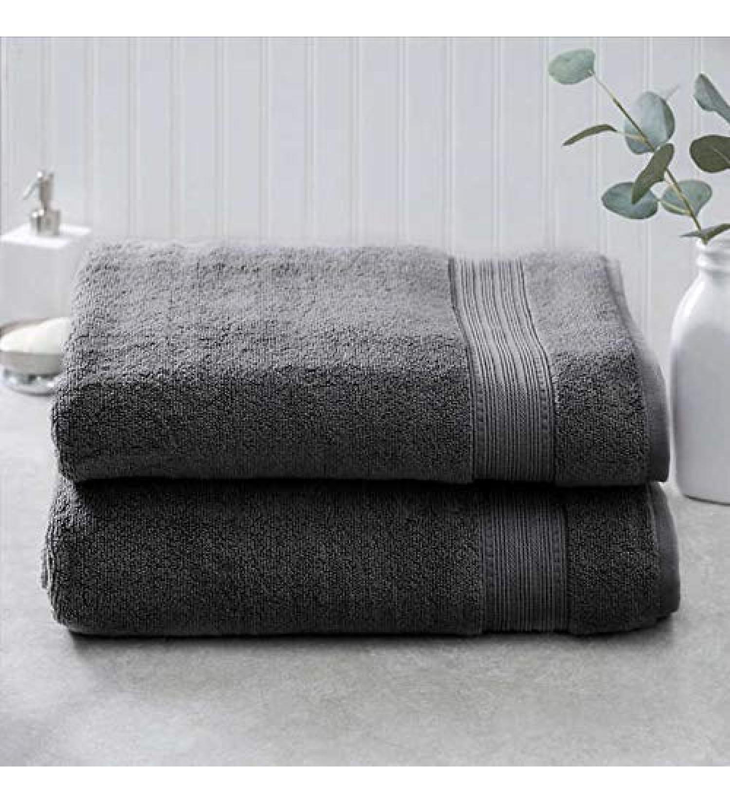 Charisma 100% Hygro Cotton 2-piece Bath Sheet Set - Gray