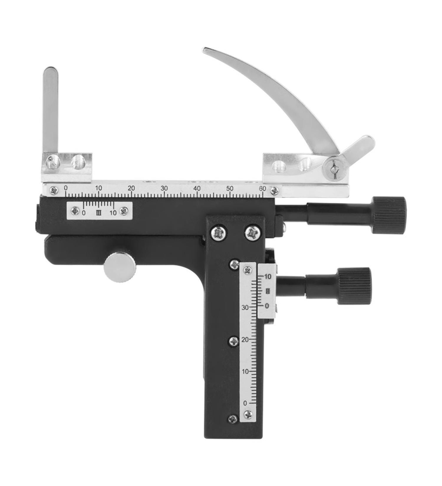 High Precision 14.5cm X-Y Moveable Stage for Microscope | Manual Caliper Lift, 16cm Height - Buy Online on SooperMarket.com