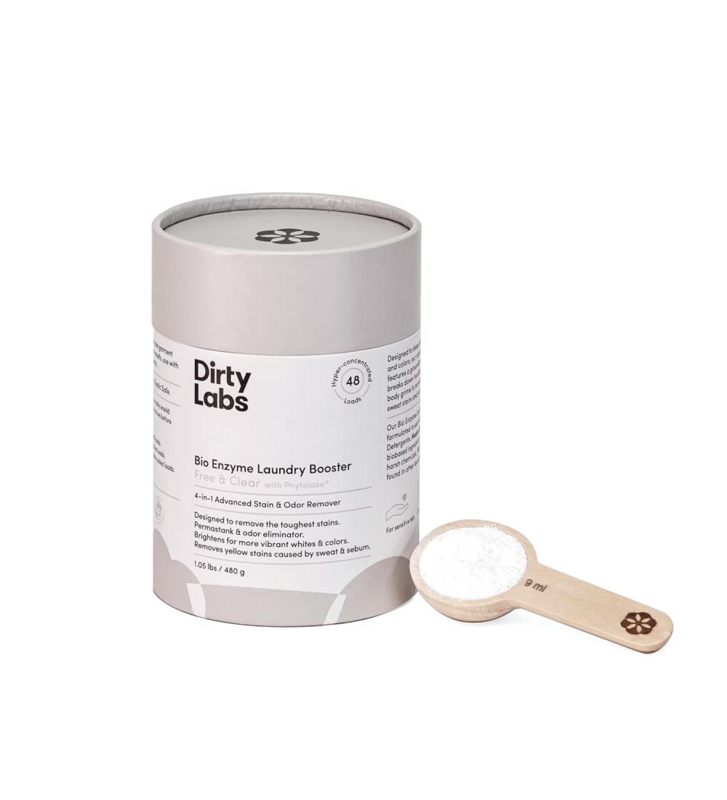 Dirty Labs Scent-Free Bio Enzyme Laundry Booster | 48 Loads (1 lb) | Nontoxic & Biodegradable | Stain & Odor Removal Boosters - Buy Online on SooperMarket.com